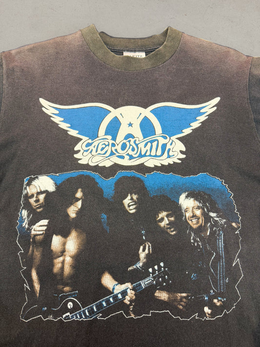 Vintage 1987 Aerosmith Permanent Vacation Tour Tee ( Medium )
