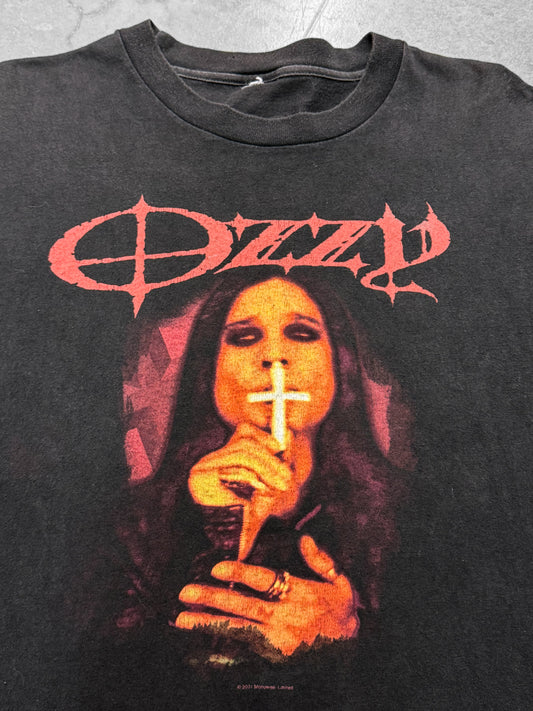 Vintage 2001 Ozzy Osbourne Portrait Cross Tee ( XL )