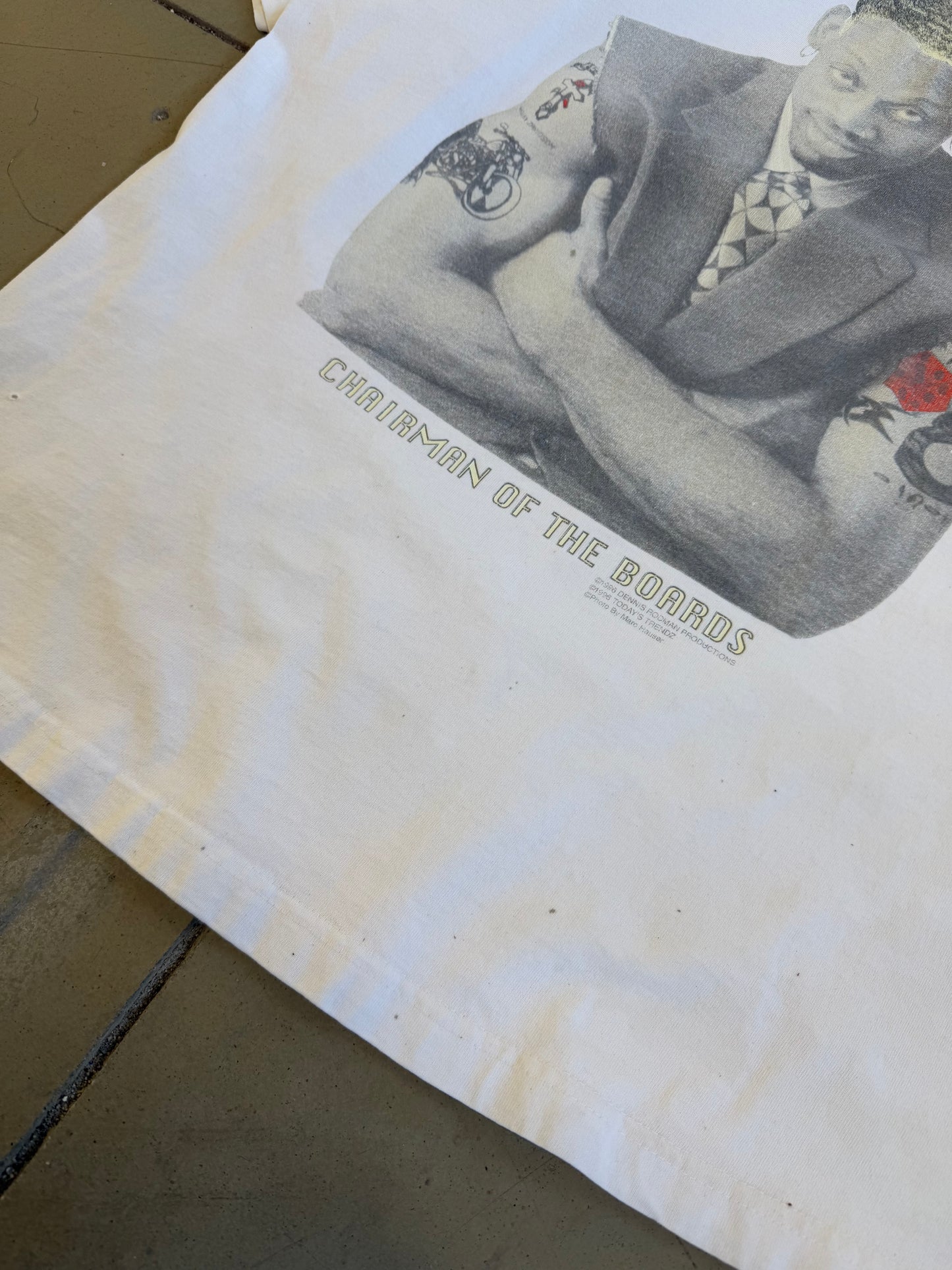 Vintage 1996 Dennis Rodman Chairman Of Boards Tee ( Large )