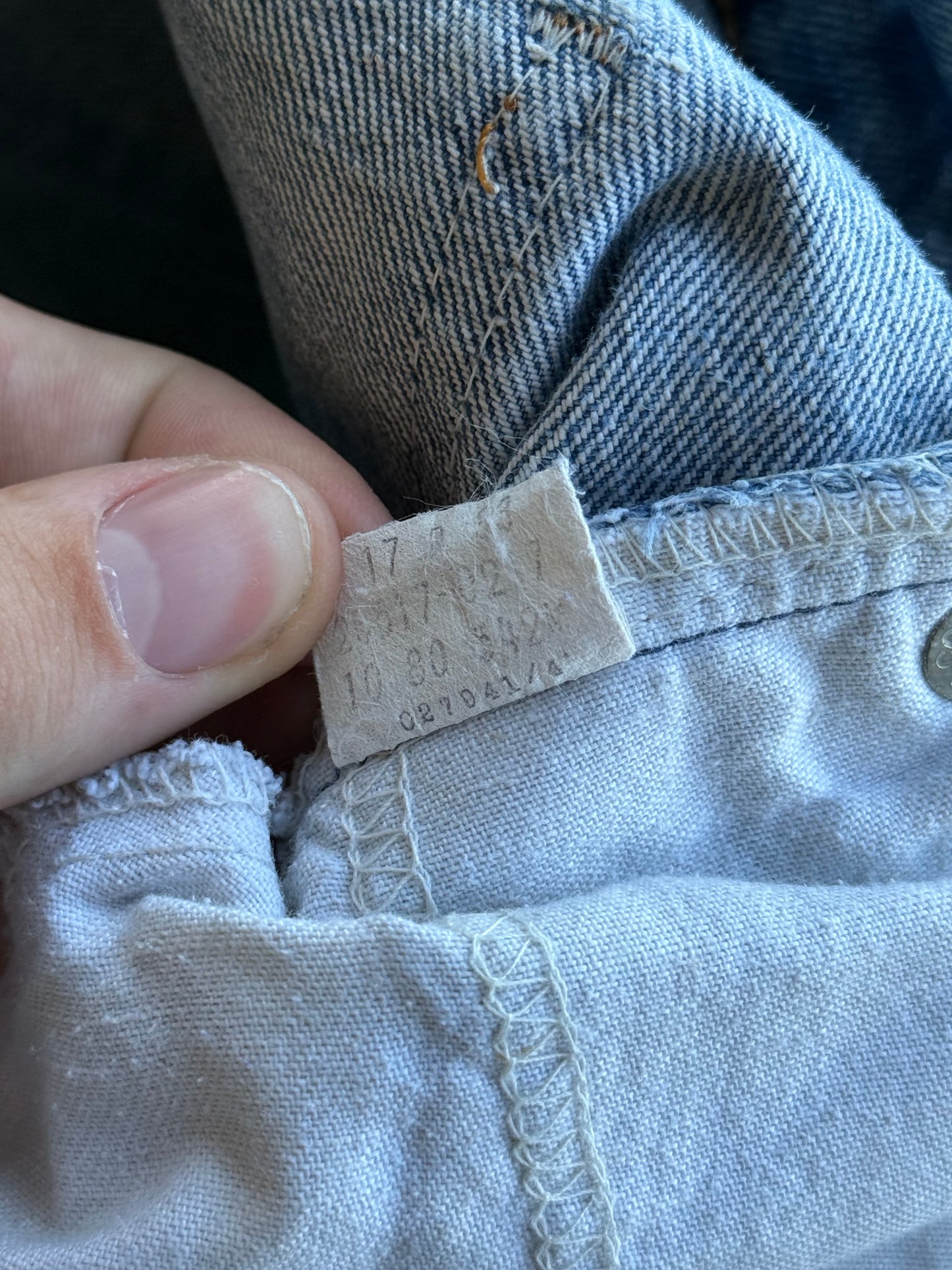 Vintage 80s Levi’s Orange Tab Bootcut Light Wash Jeans (32x31)