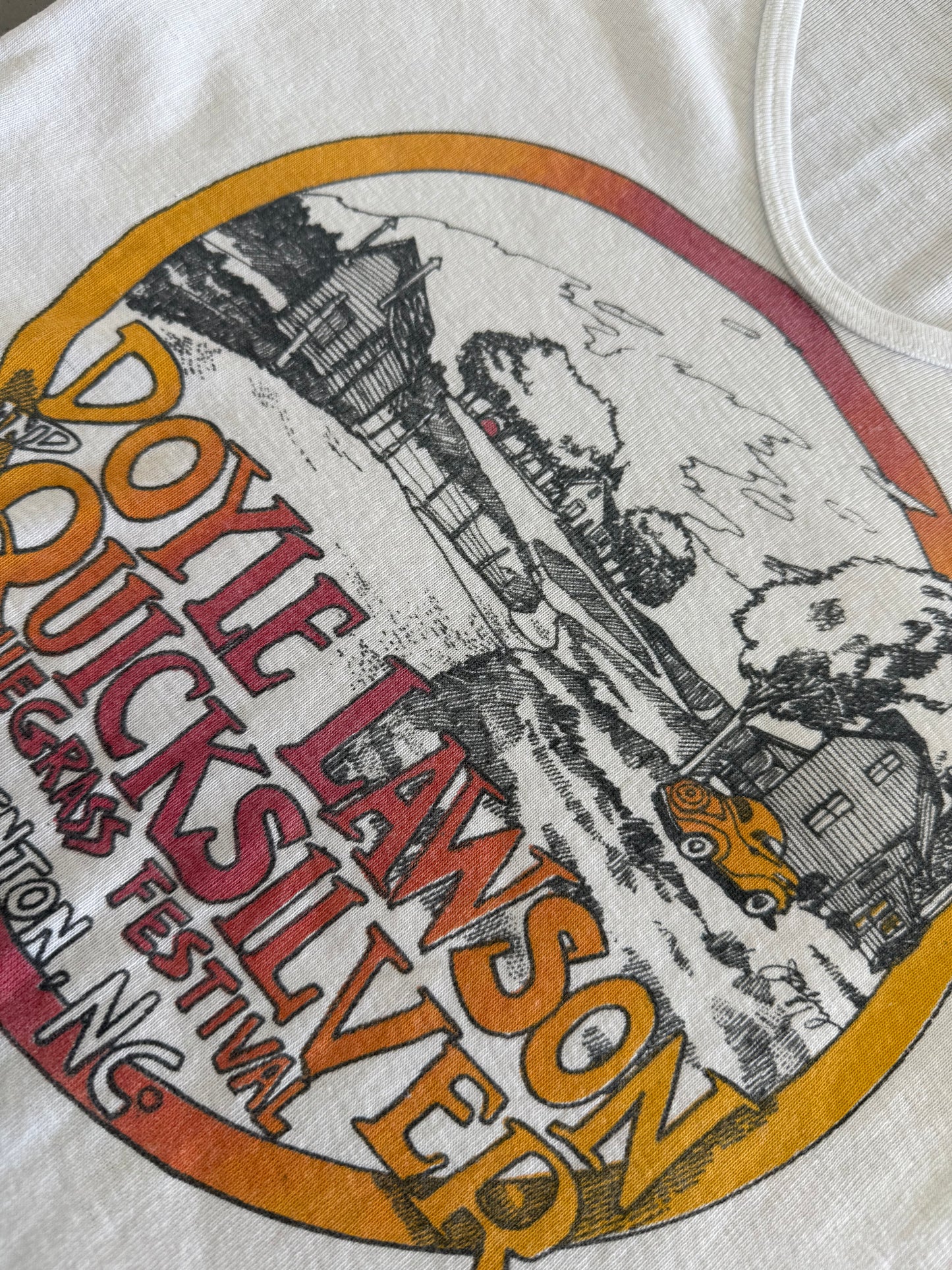 Vintage 70s Doyle Lawson & Quicksilver Bluegrass Women’s Tee ( Fits Med )