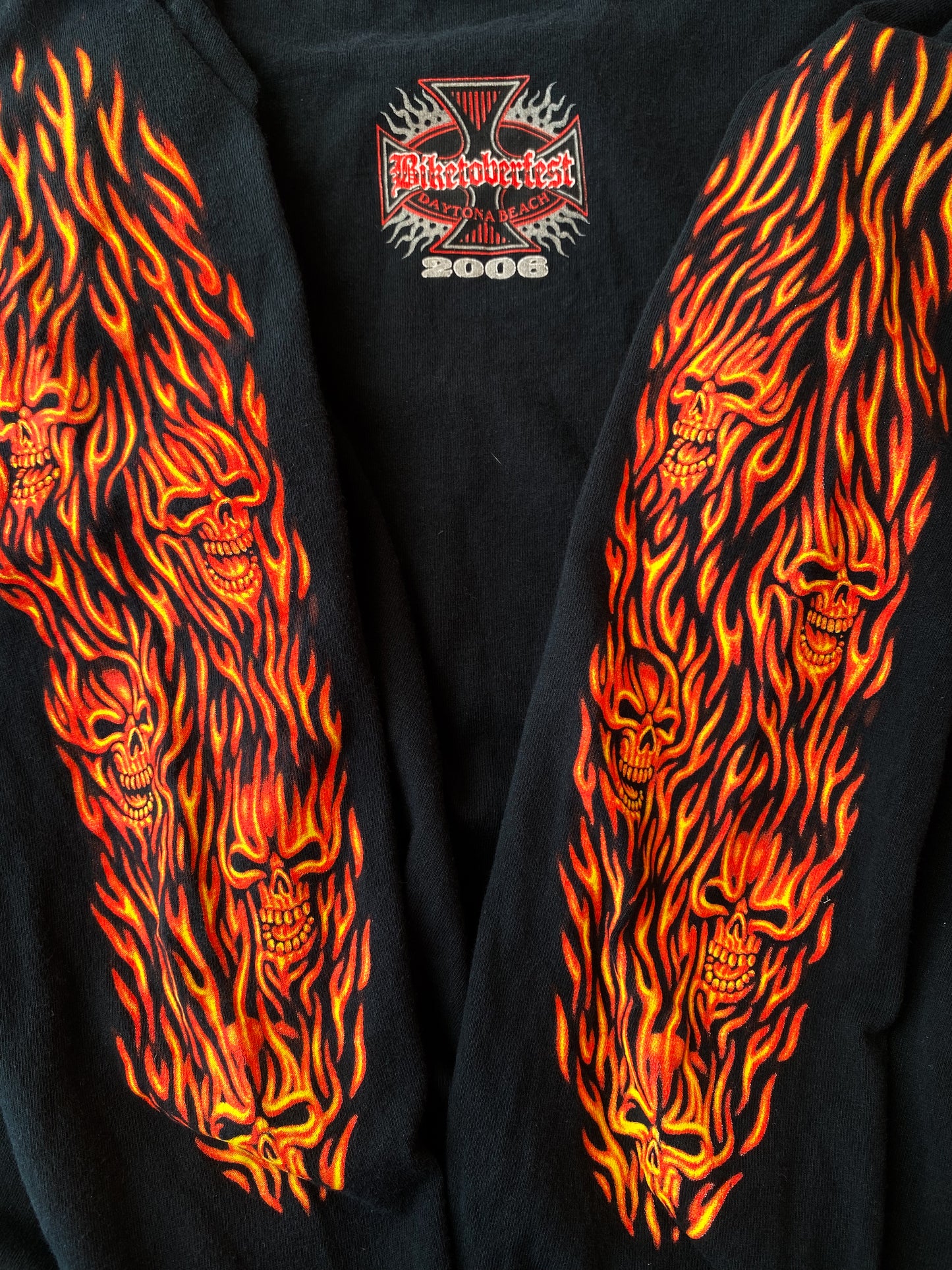 Vintage 06’ Easy Riders Flames & Skulls Long Sleeve Tee ( XL )