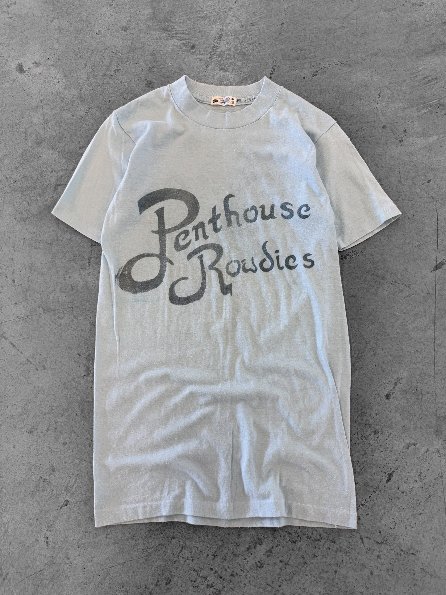 Vintage 70s Penthouse Rowdies Blue Tee ( Small )