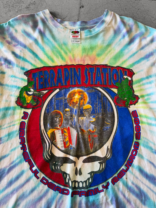 Vintage 2002 Grateful Dead Terrapin Station Family Reunion Tour Tee ( XL )