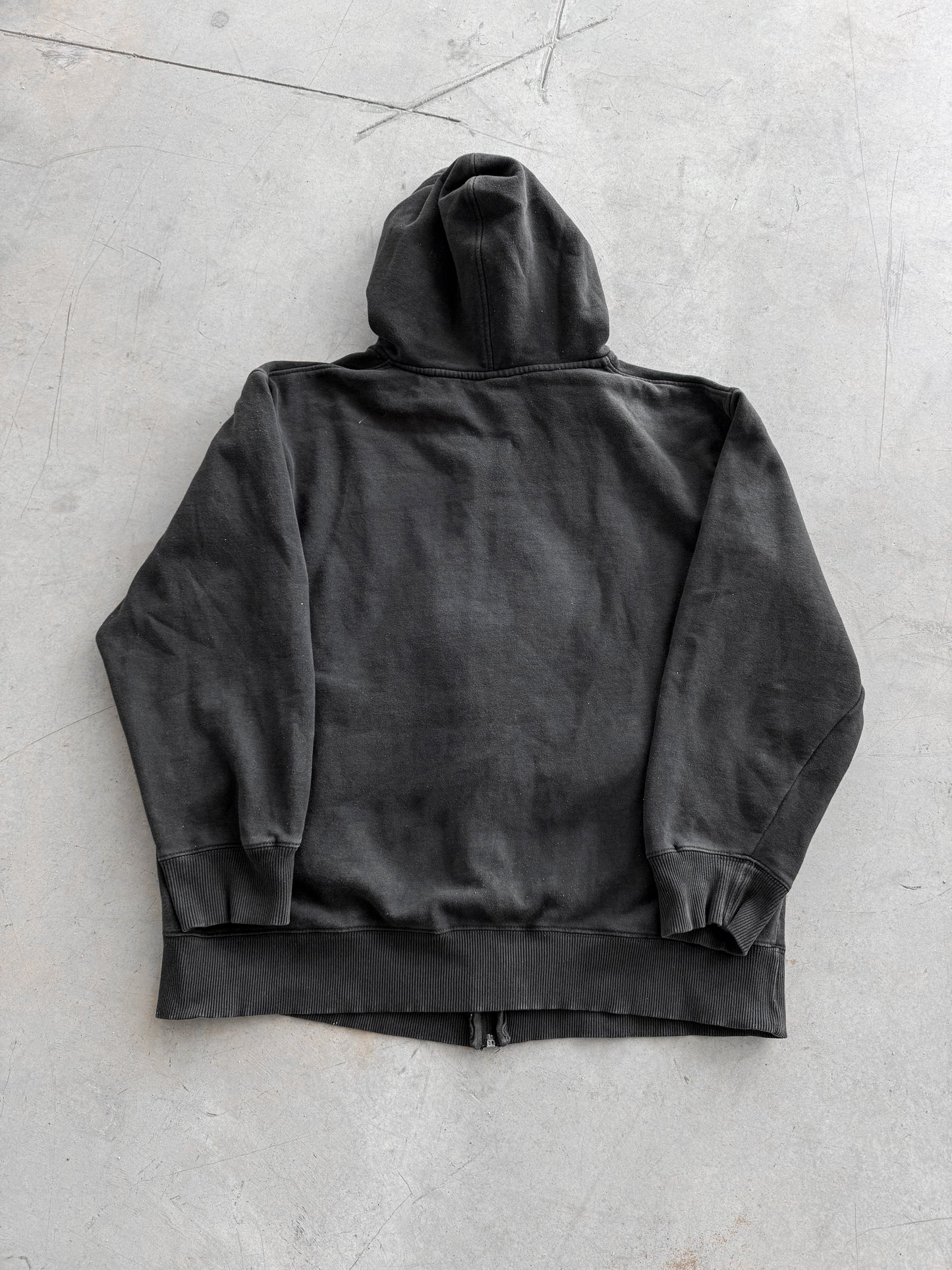 Vintage Y2K Avirex Eagle Rhinestone Zip Up Hoodie ( Large )