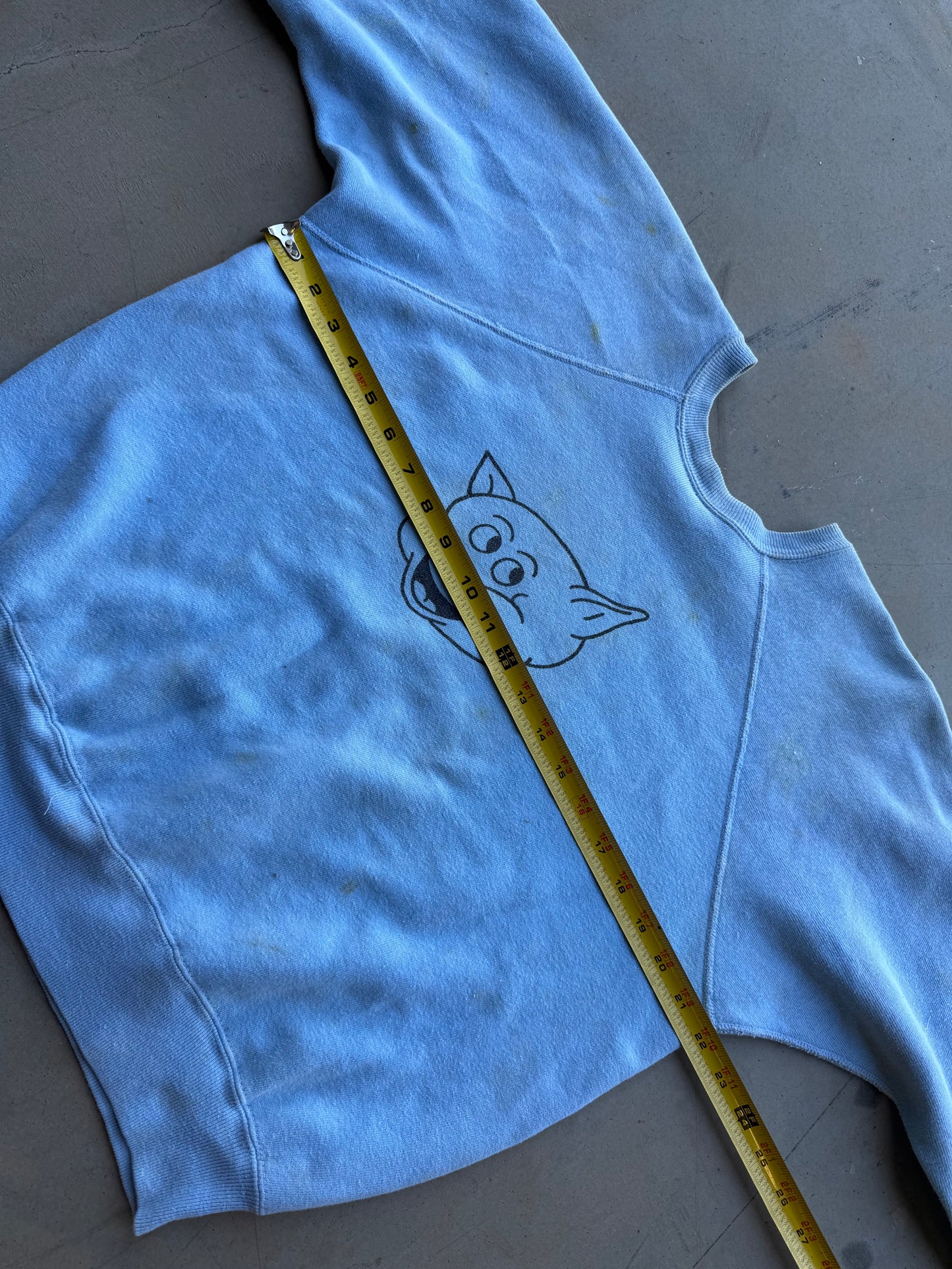 Vintage 6 0 s Pig 48th Precinct NYC Blue Sweatshirt ( Medium )