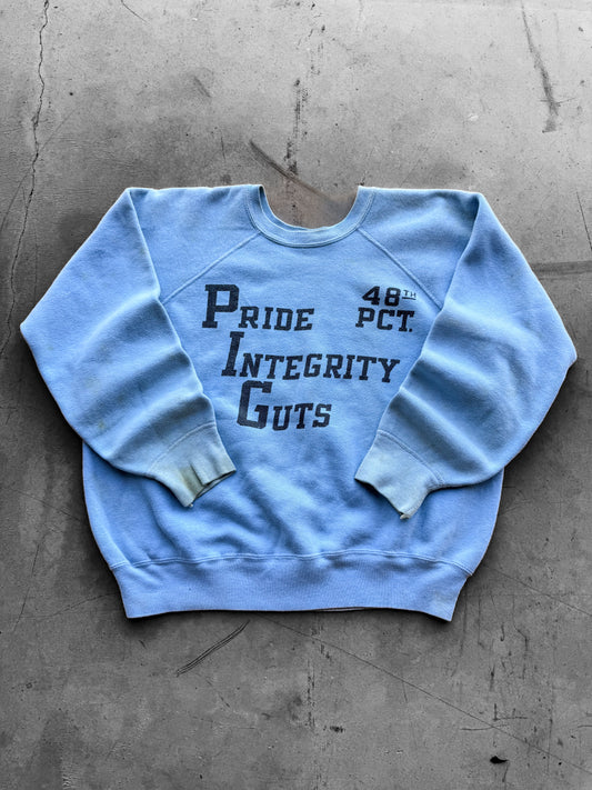 Vintage 6 0 s Pig 48th Precinct NYC Blue Sweatshirt ( Medium )