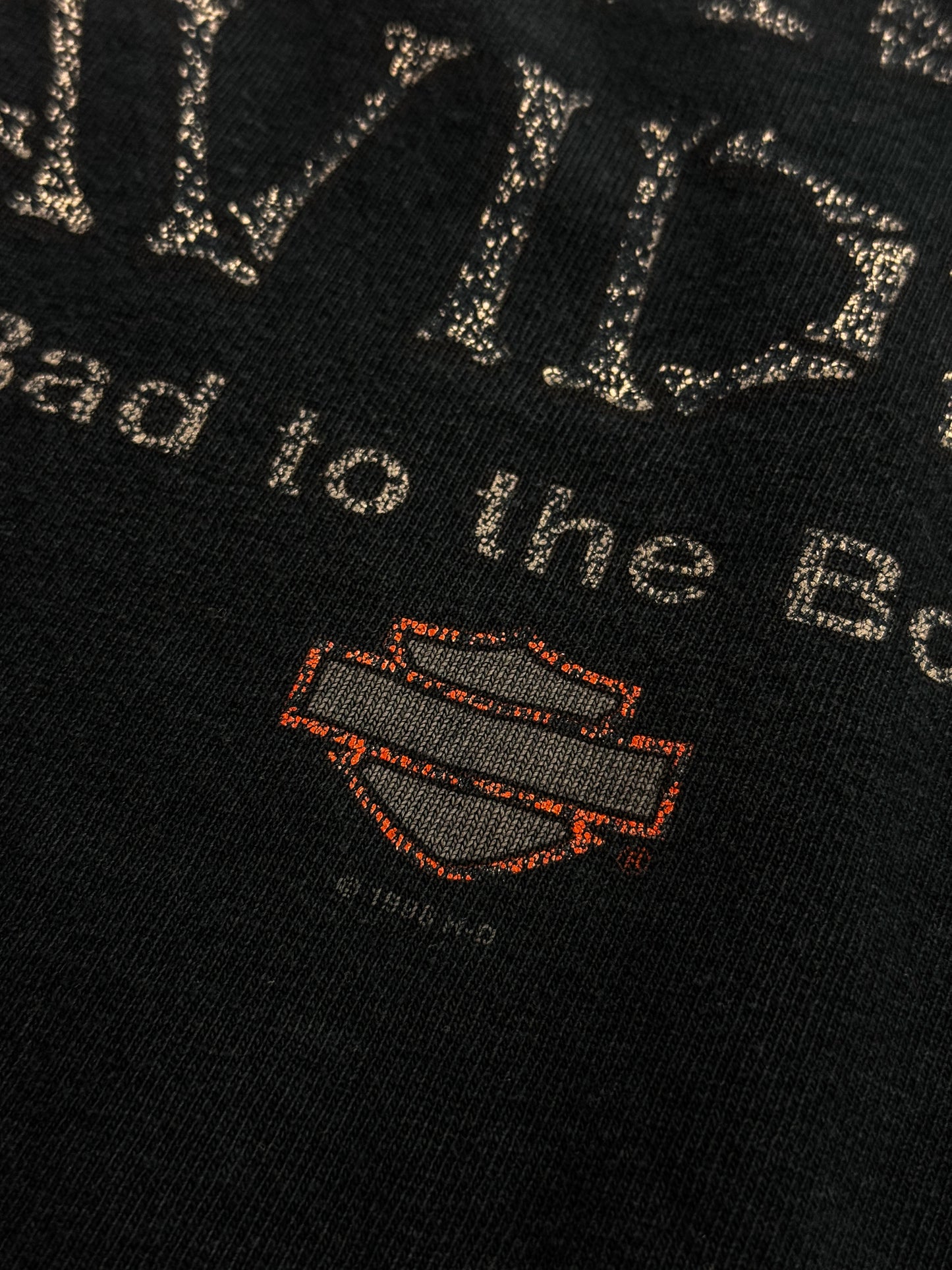 Vintage 1996 Harley Davidson “Bad To The Bone” Long Sleeve Tee ( XL )
