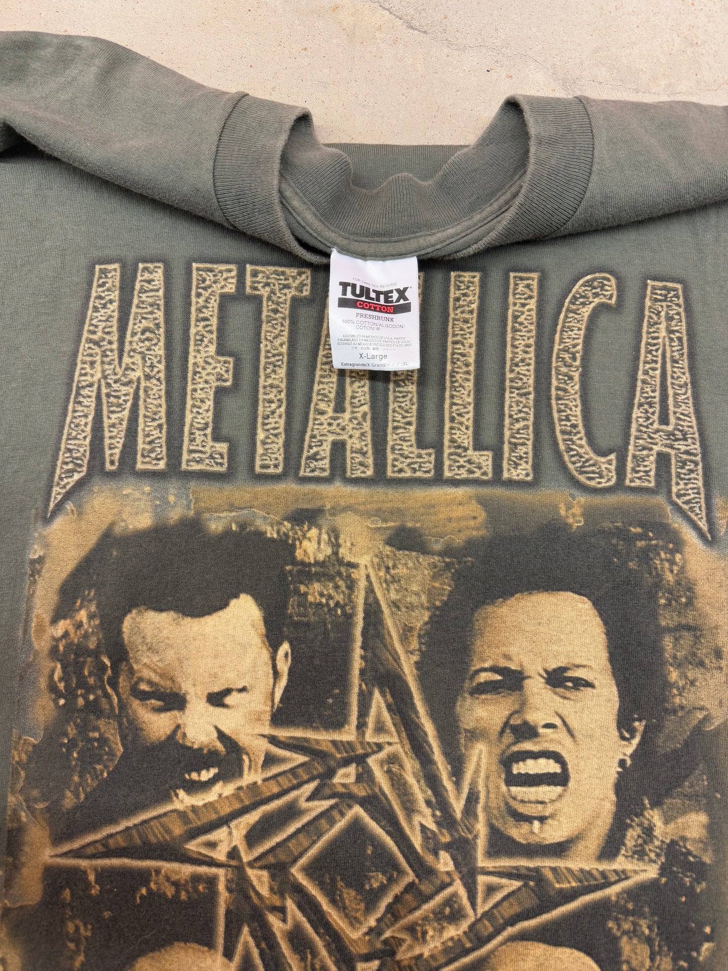 Vintage 1996’/1997’ Metallica “Poor Touring Me” Green Tee ( XL )