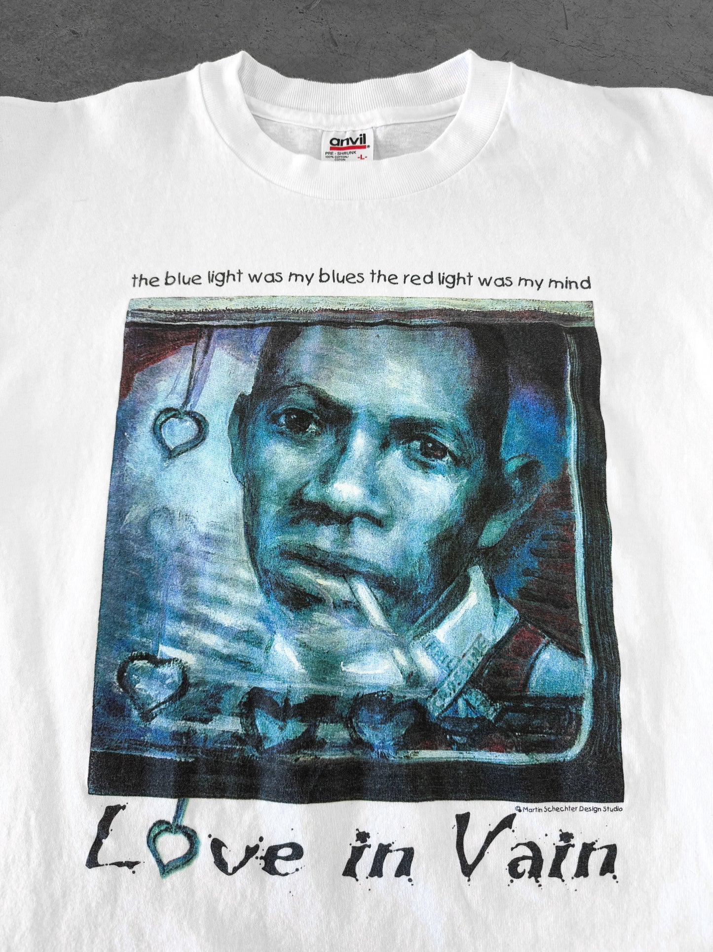 Vintage 90s “Love In Vain” Robert Johnson Art Tee ( Large )