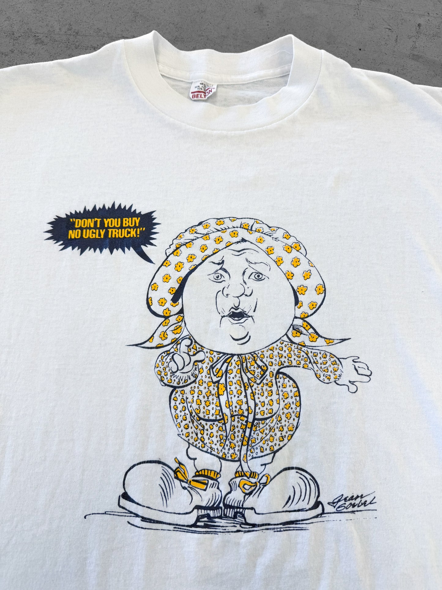 Vintage 80s Don’t Buy No Ugly Truck Tee ( Large )