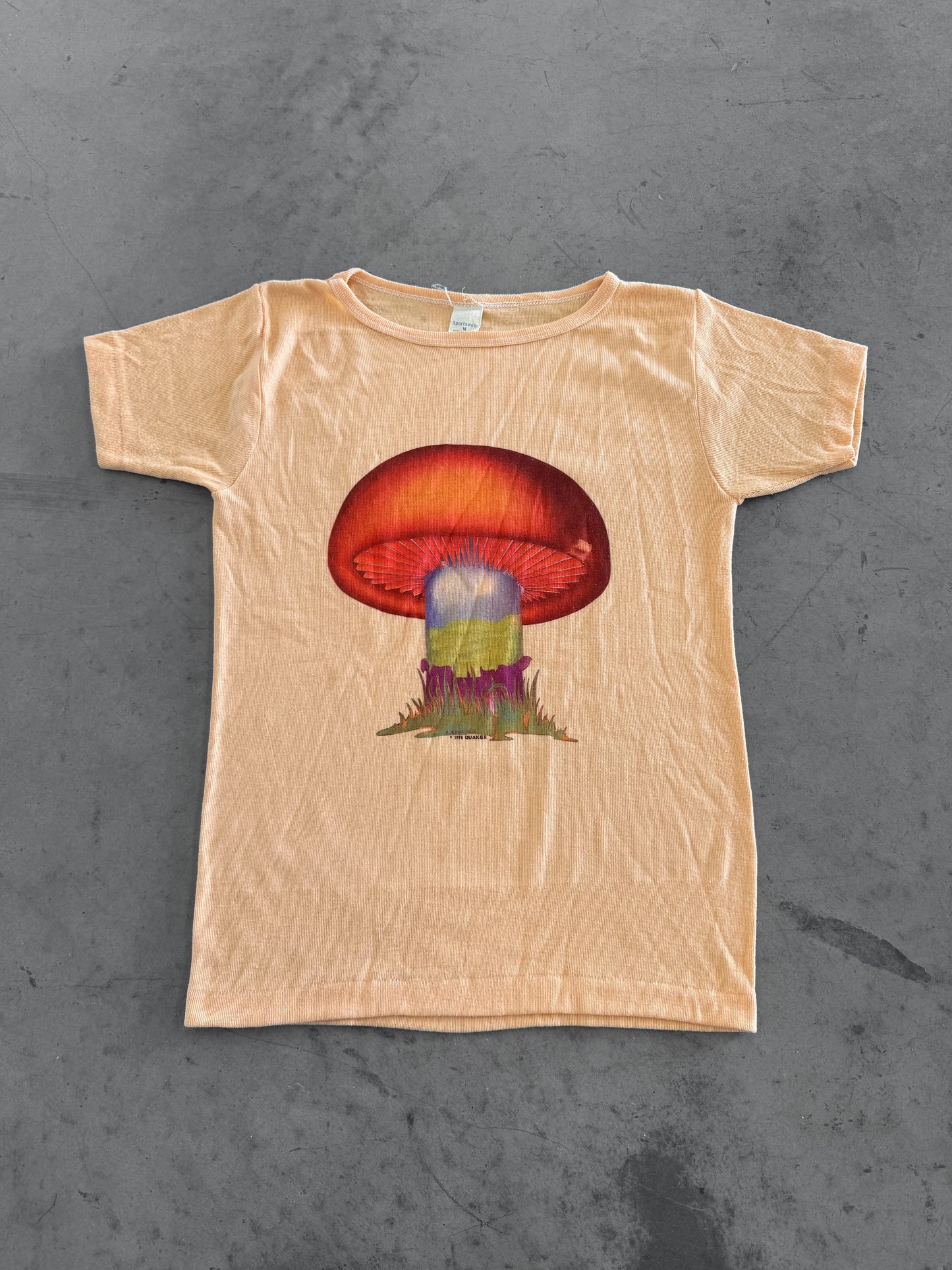 Vintage 1976 Mushroom Art Tee ( Medium )