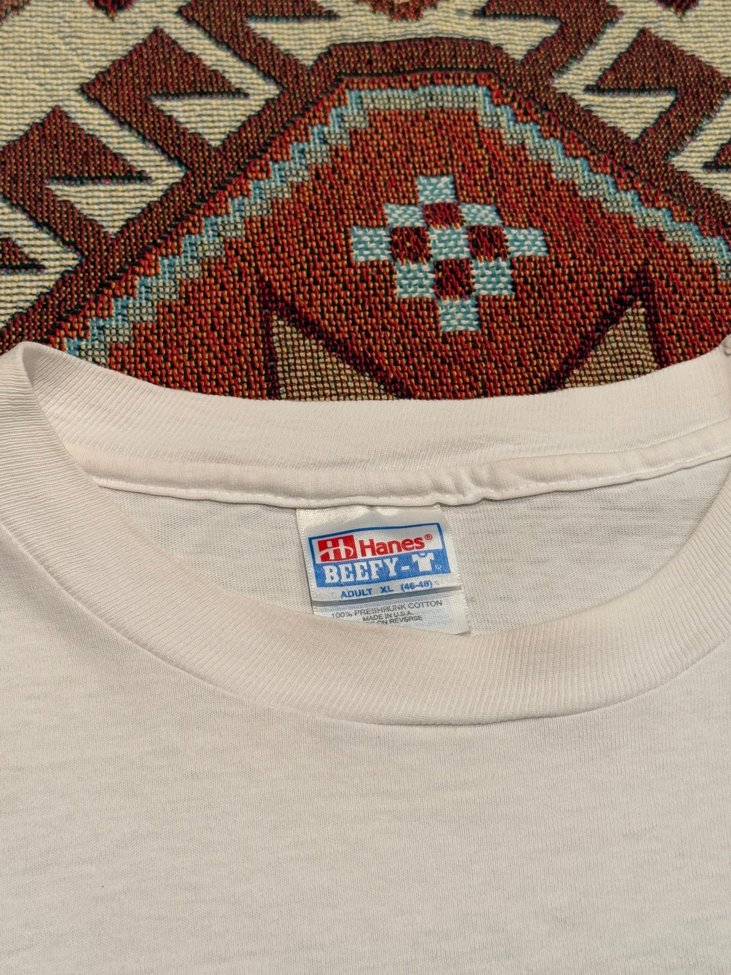 Vintage 1995 Live Band White Brockum Band Rock Rare Tee ( XL )