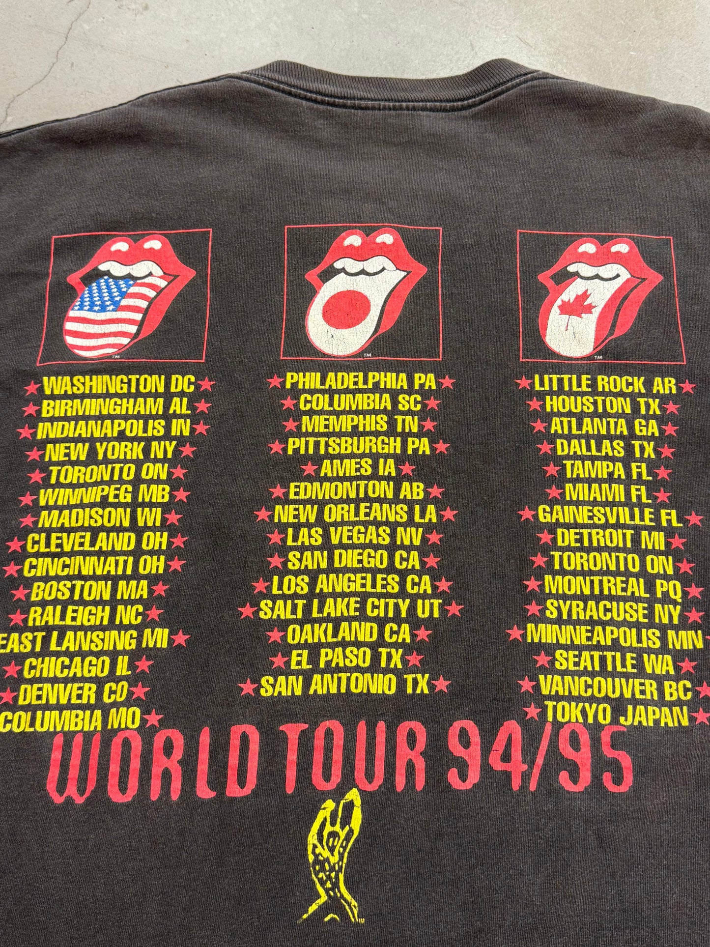 Vintage 1994 The Rolling Stones Voodoo Lounge Tee ( XL )