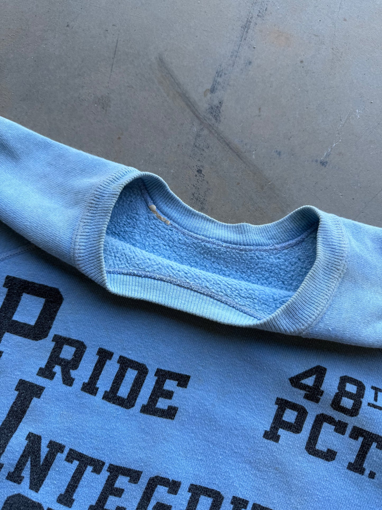 Vintage 6 0 s Pig 48th Precinct NYC Blue Sweatshirt ( Medium )