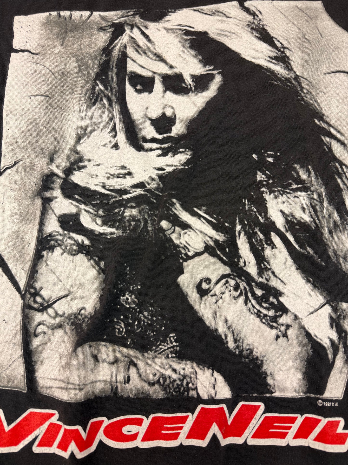 Vintage 1993 Vince Neil Exposed Tour Tee ( XL )