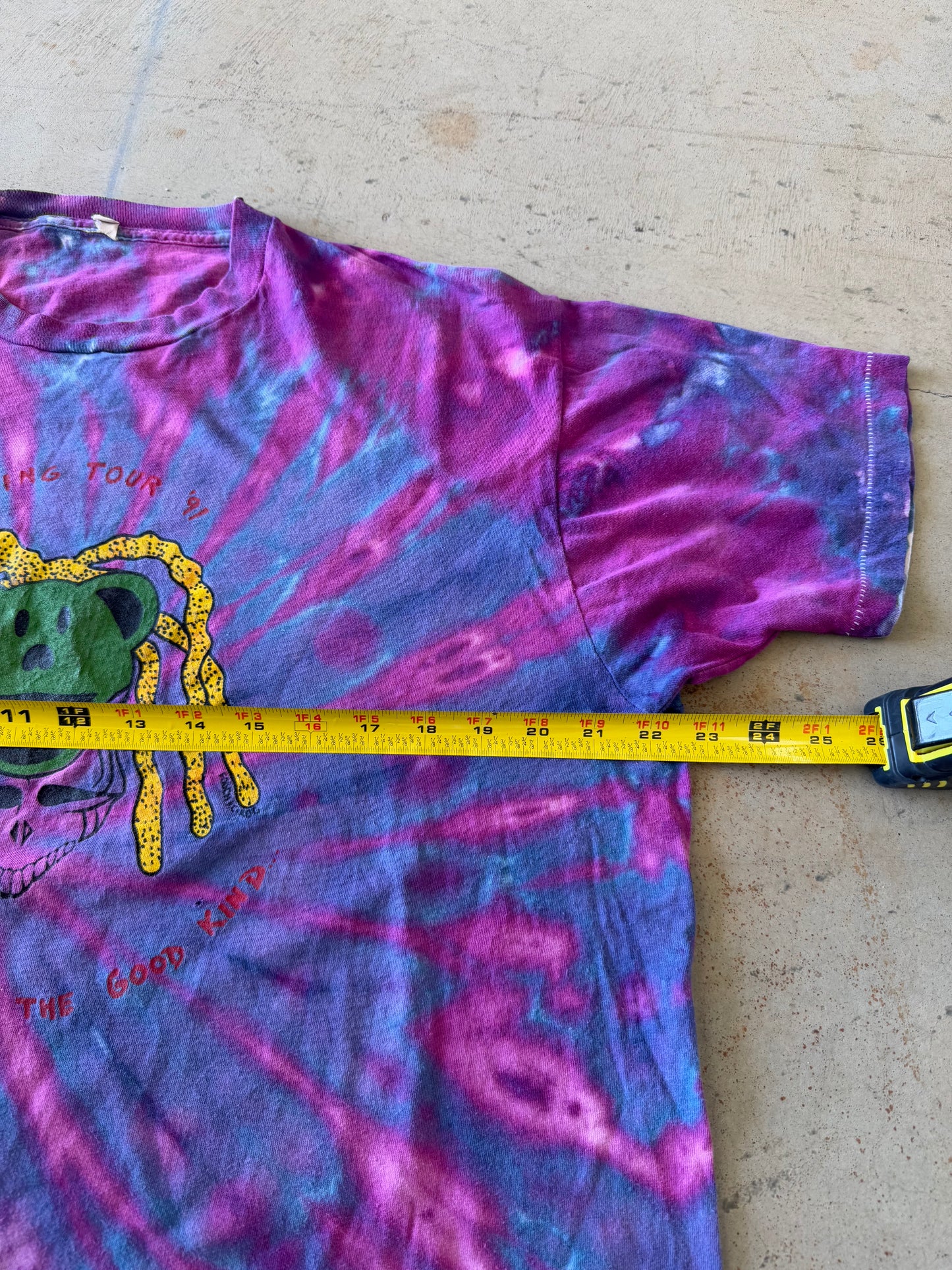 Vintage 1991 Grateful Dead Spring Tour Bootleg Tee ( Large )