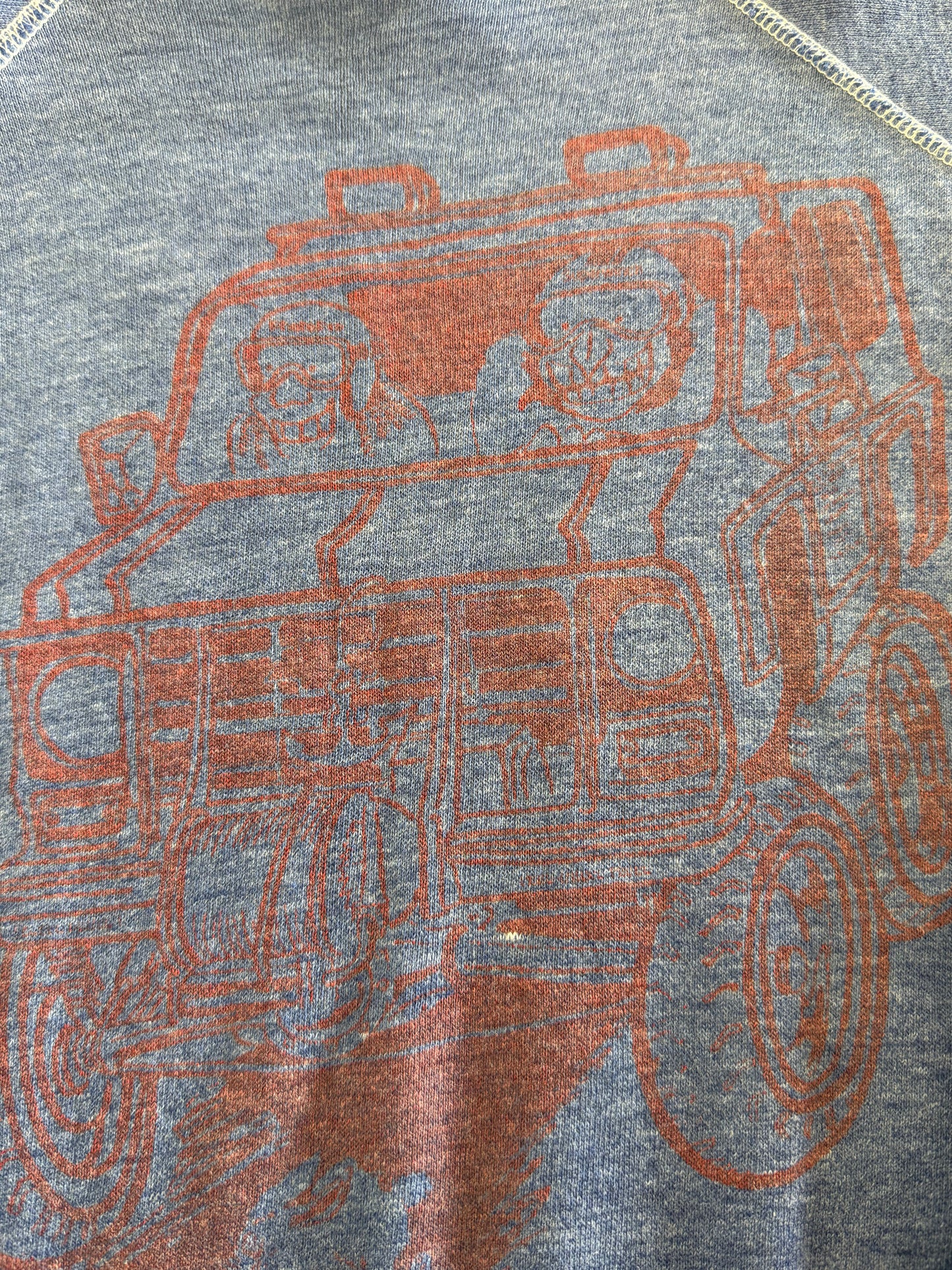 True Vintage Late 6 0 s / 7 0 s Bronco Truck Faded Sweatshirt