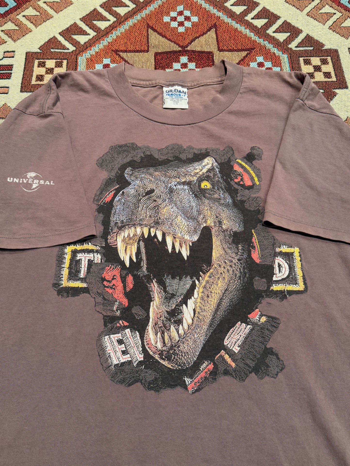 Vintage 1996 Jurassic Park The Lost World Movie Promo Tee ( Large )