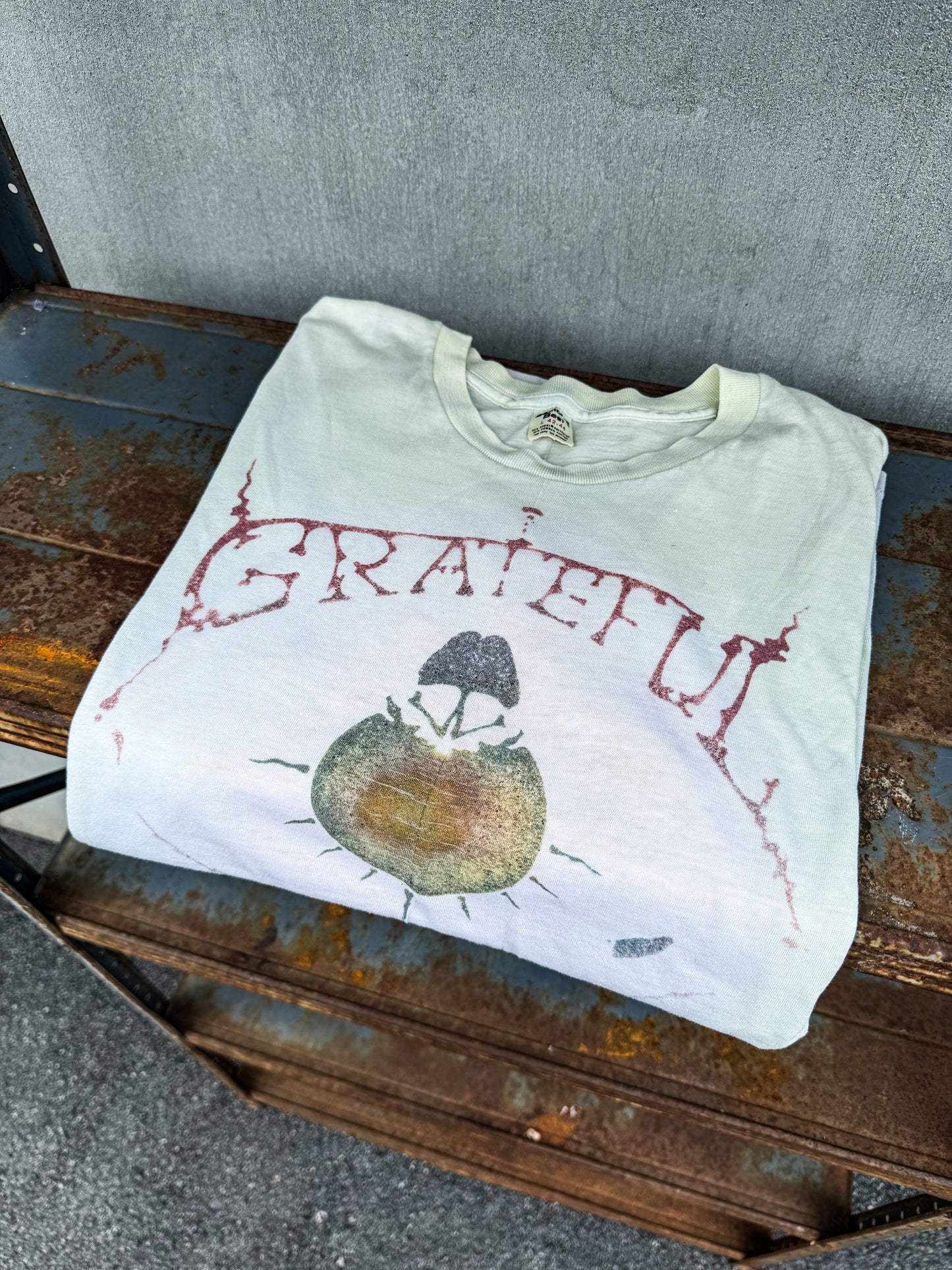 Vintage 70s Grateful Dead Parking Lot Bootleg Tee ( Large )