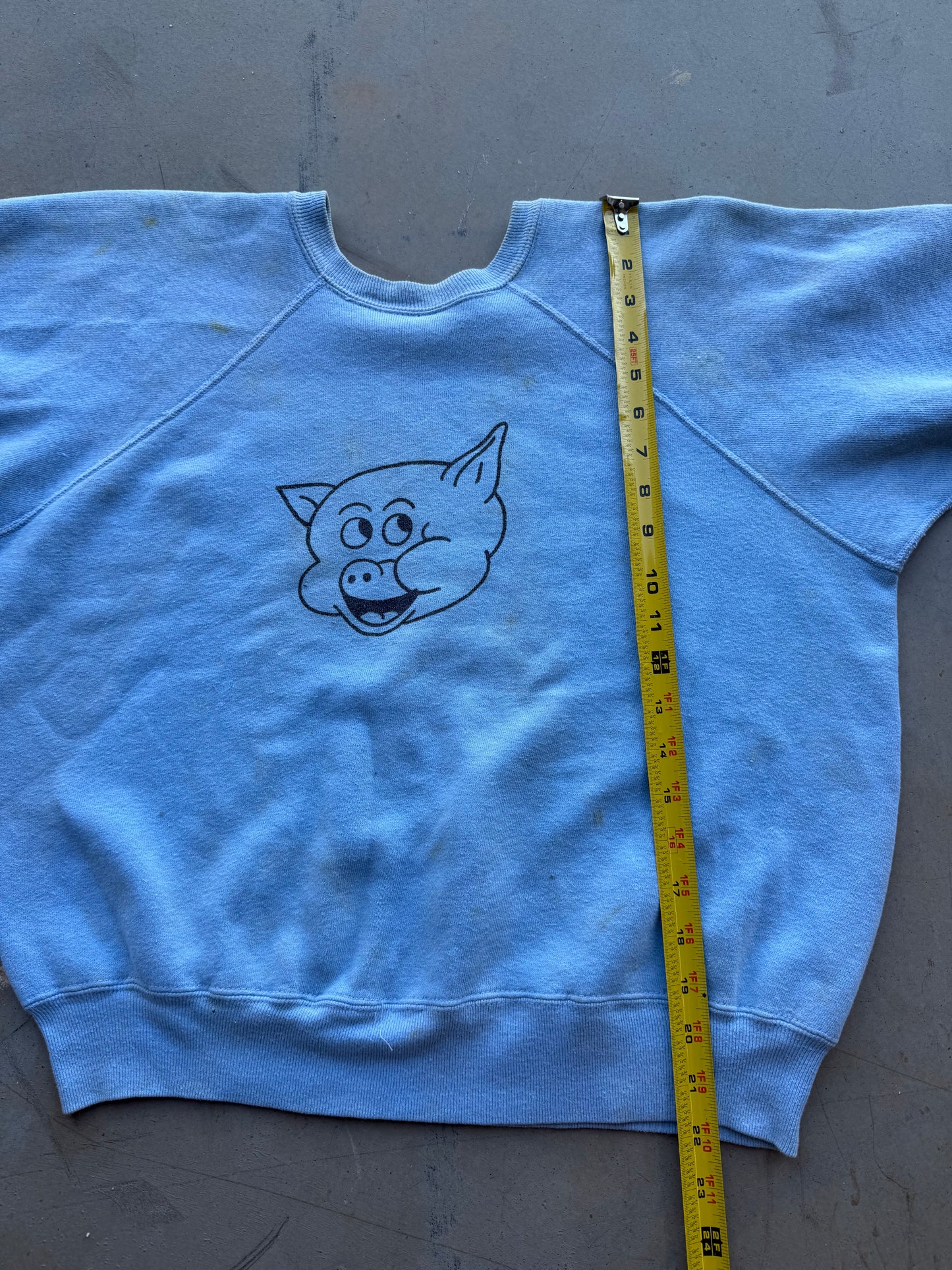 Vintage 6 0 s Pig 48th Precinct NYC Blue Sweatshirt ( Medium )
