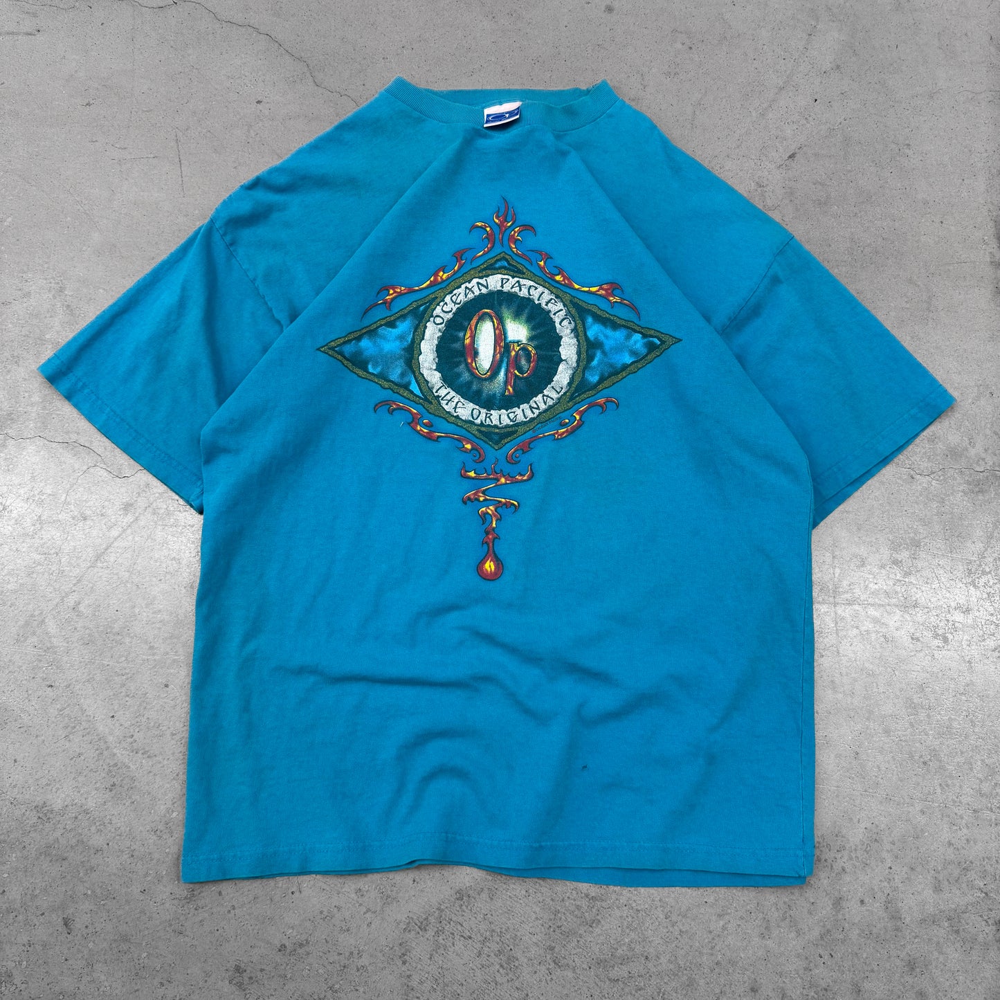 Vintage 90s Ocean Pacific Surf Tee ( XL )