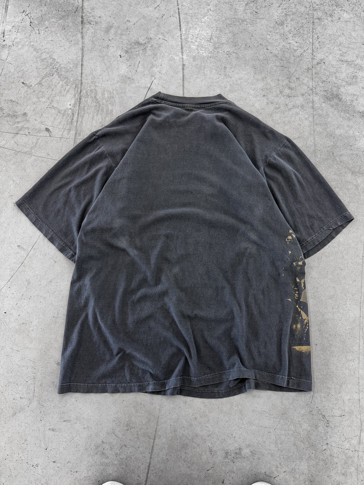 Vintage 90s Malcom X By Any Means Necessary AOP Tee ( XL )