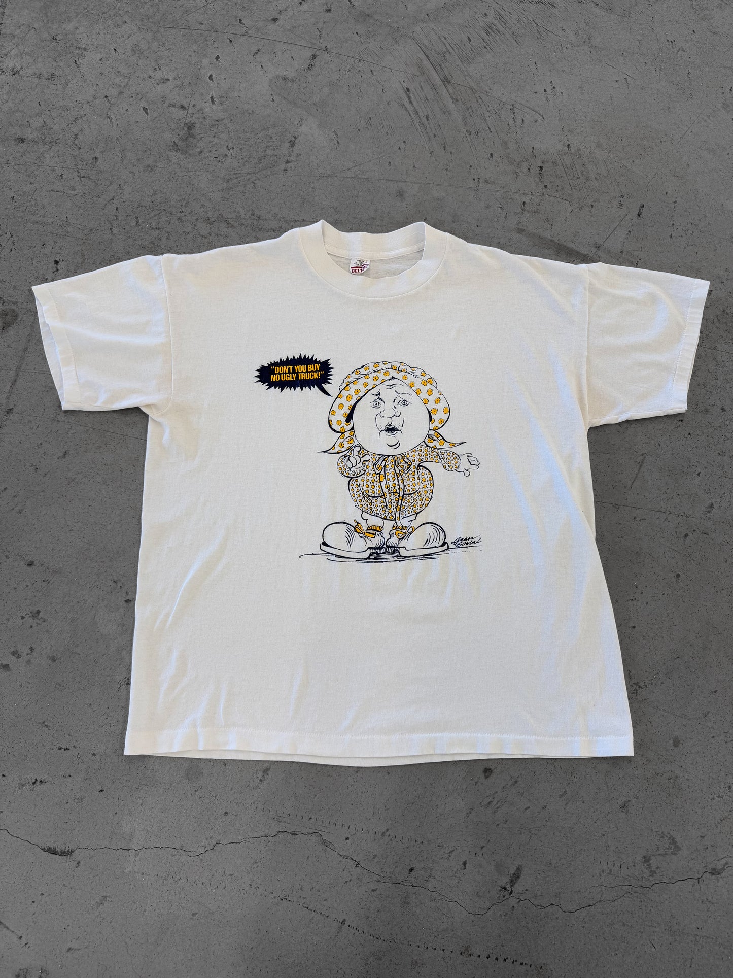 Vintage 80s Don’t Buy No Ugly Truck Tee ( Large )