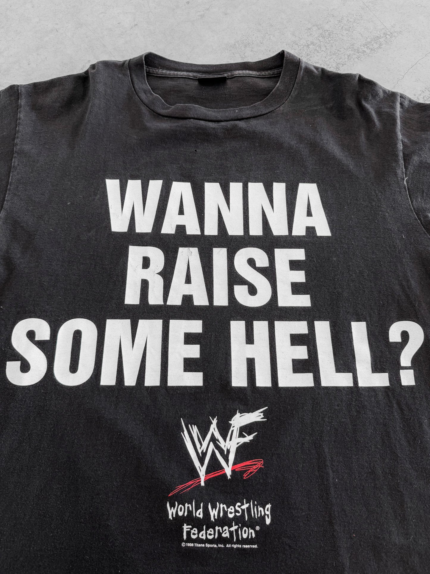 Vintage 90s Stone Cold Steve Austin Raise Some Hell Tee ( XL )