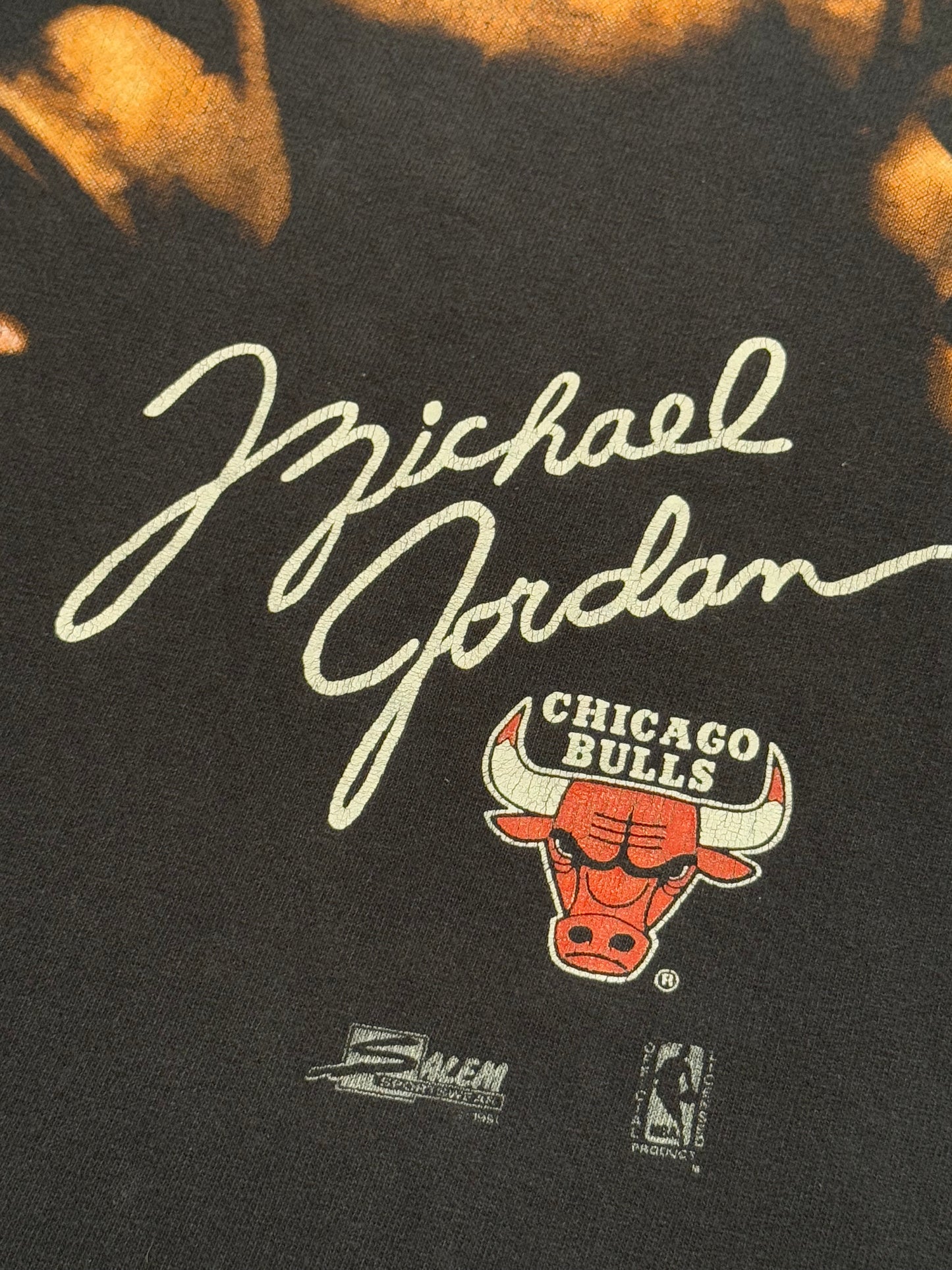 Vintage 1991 Micheal Jordan Big Face Salem Sportswear Tee ( XL )