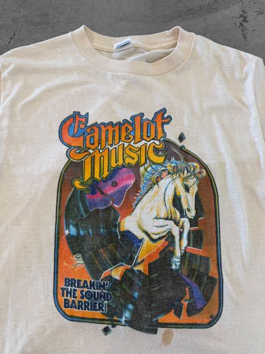 Vintage 80s Camelot Music Record Label Promo Tee ( Medium )