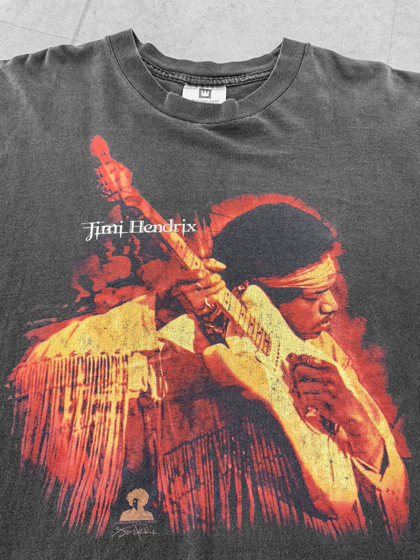 Vintage 1998 Jimmi Hendrix Faded Live At Wookstock Tee ( XL )