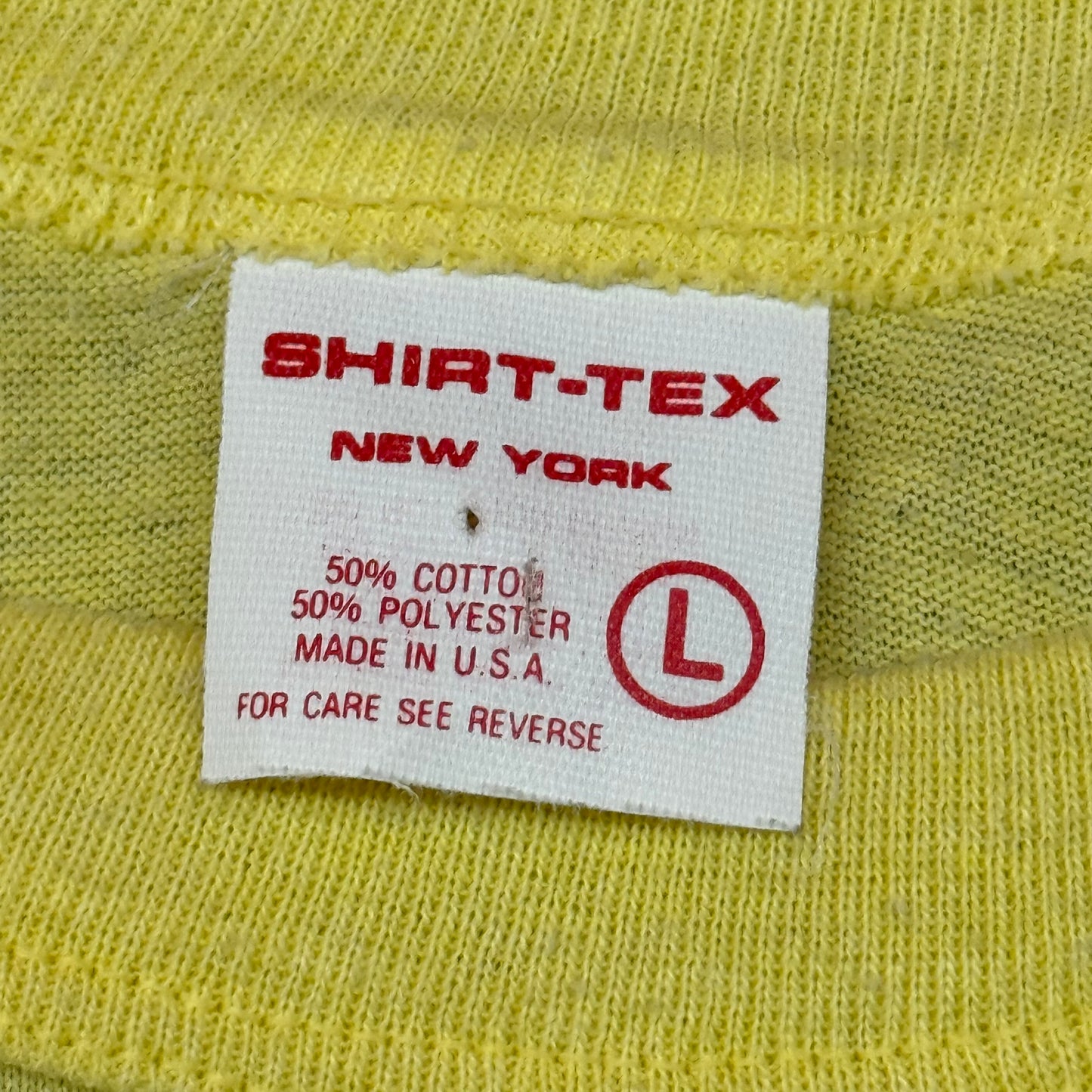 Vintage 90s Monster Skateboarding Yellow Tee ( Large )