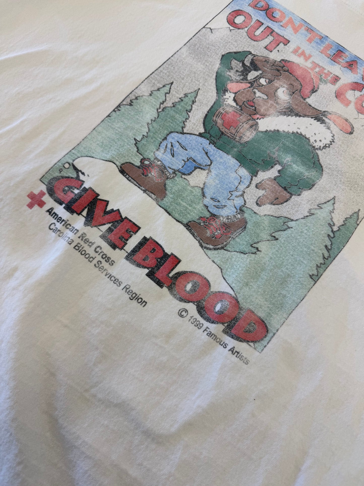 Vintage 90s “Give Blood” American Red Cross Promo Tee ( XL )