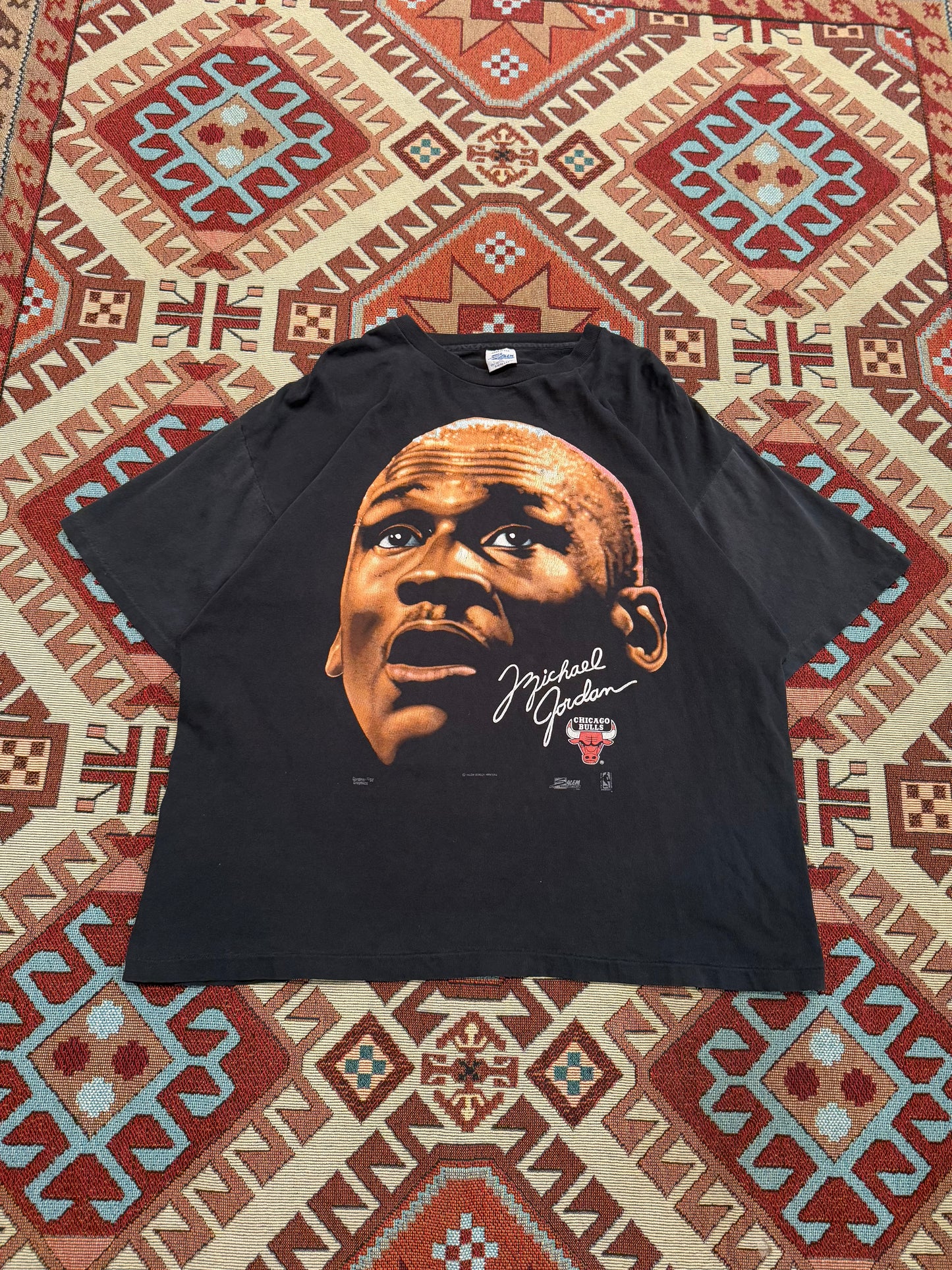 Vintage 1991 Micheal Jordan Big Face Salem Sportswear Tee ( XL )