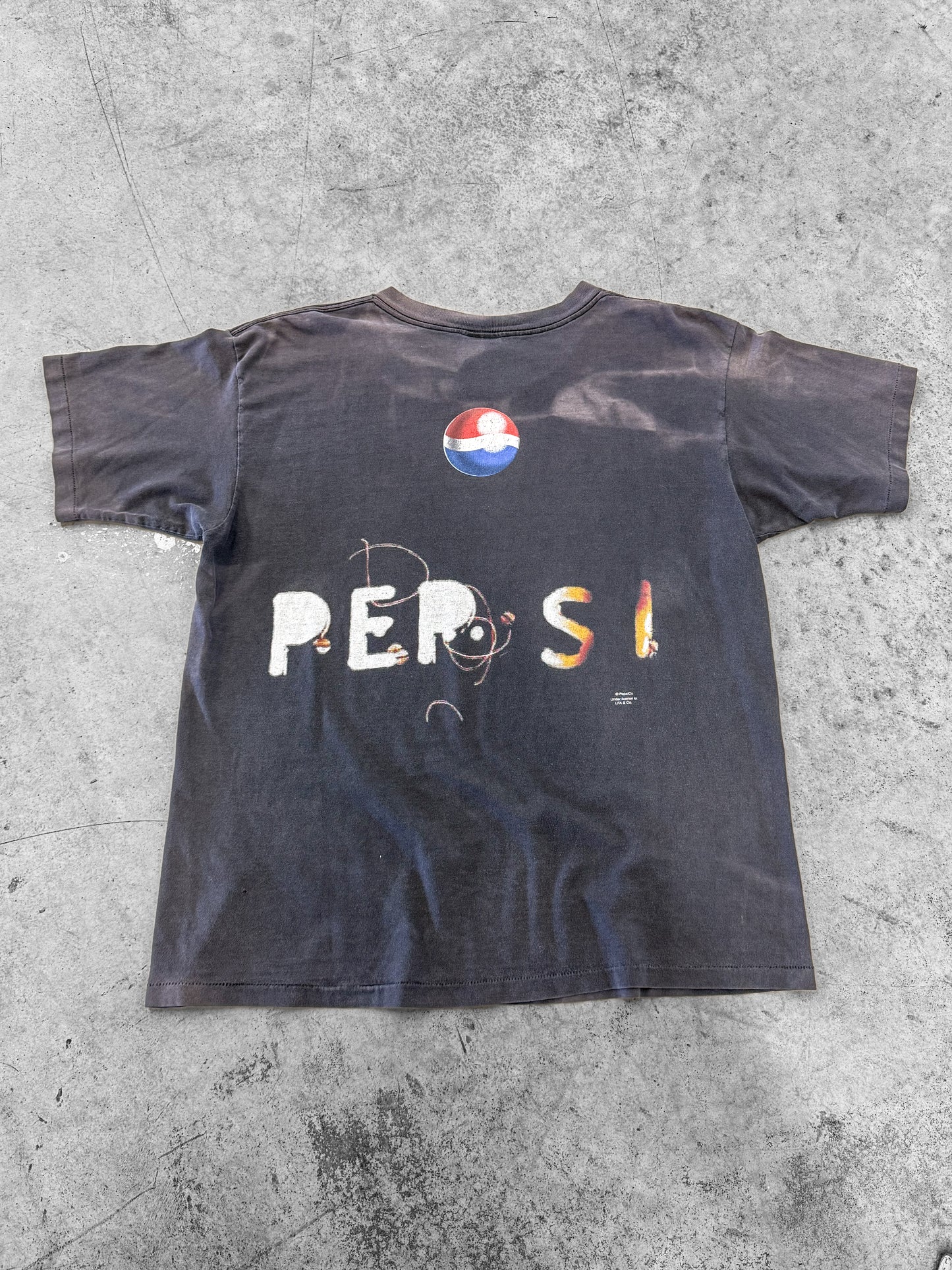 Vintage 90s Generation Next Pepsi Faded Tee ( Large )
