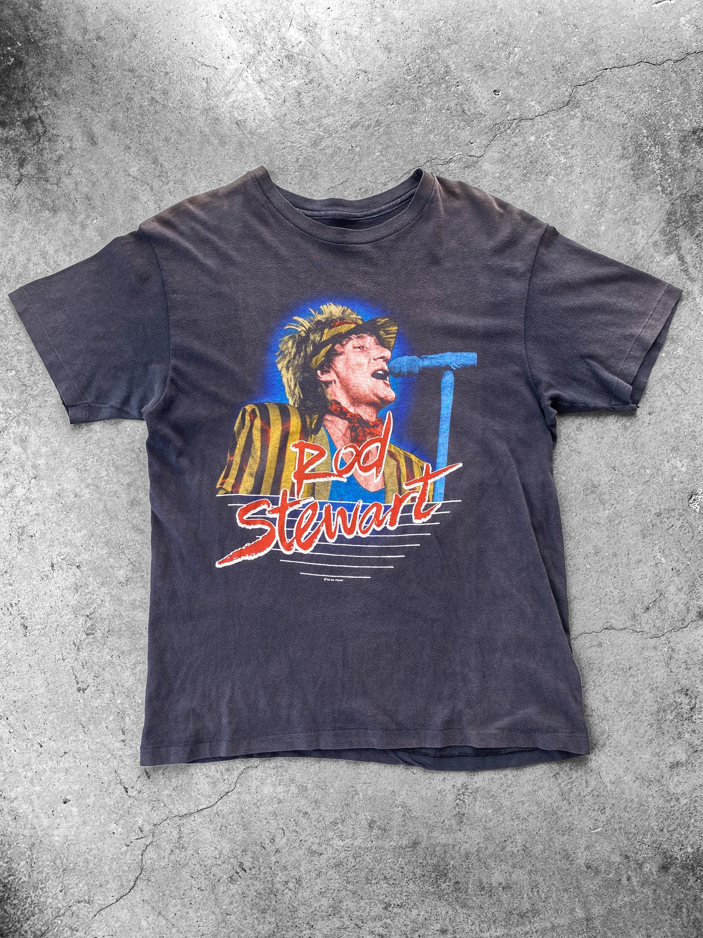Vintage 1983 Rod Stewart Body Wishes Tour Tee ( Medium)