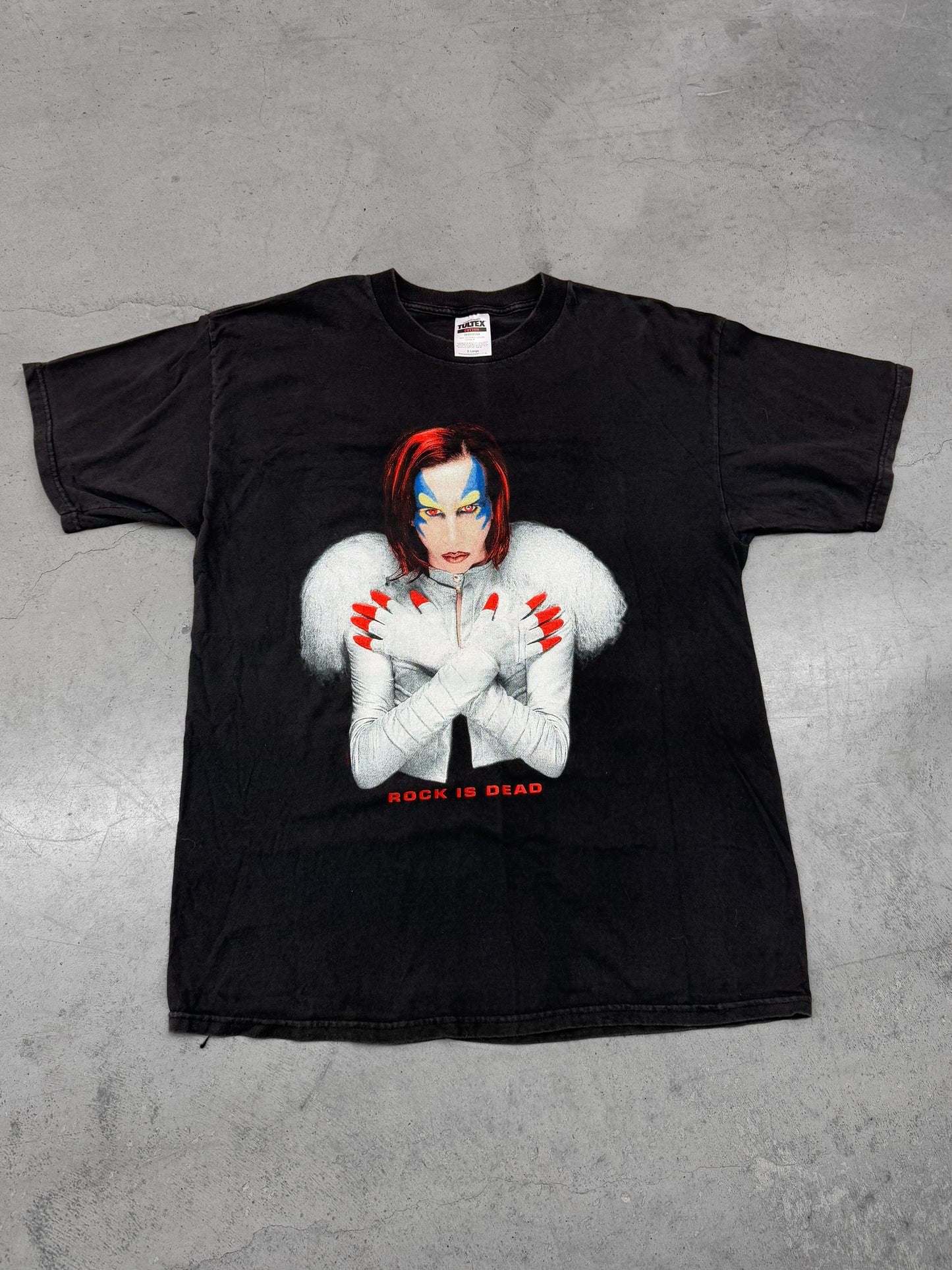 Vintage 1998 Marilyn Manson Rock Is Dead Tee ( XL )