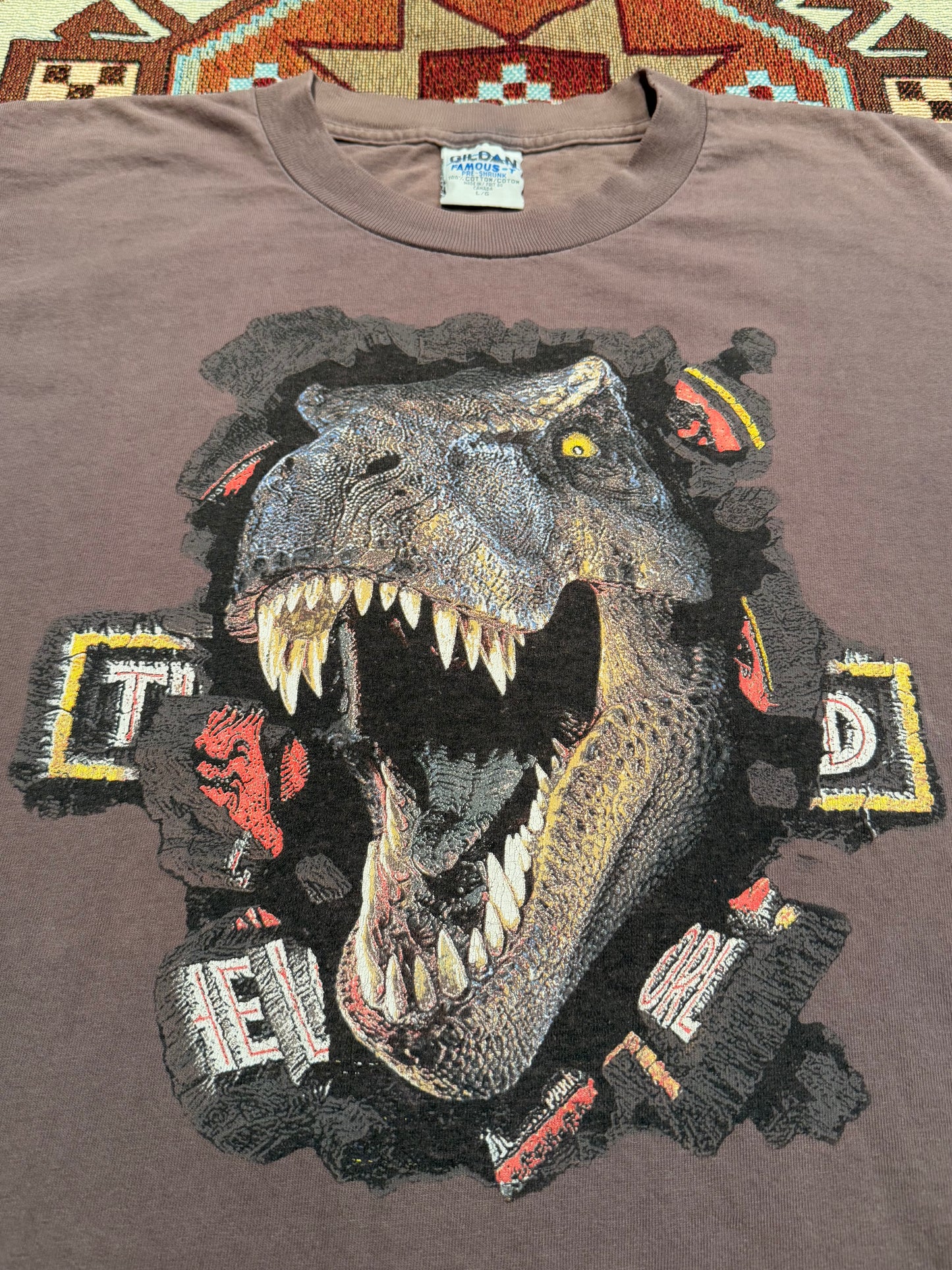 Vintage 1996 Jurassic Park The Lost World Movie Promo Tee ( Large )