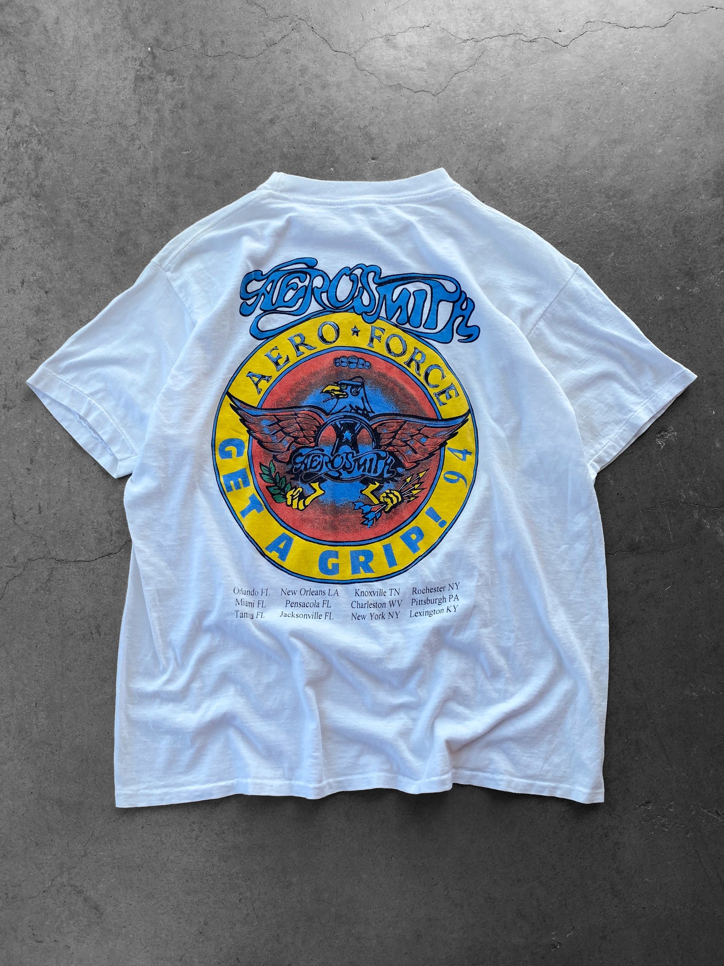 Vintage 1994 Aerosmith Get A Grip Bootleg Tee ( Large )