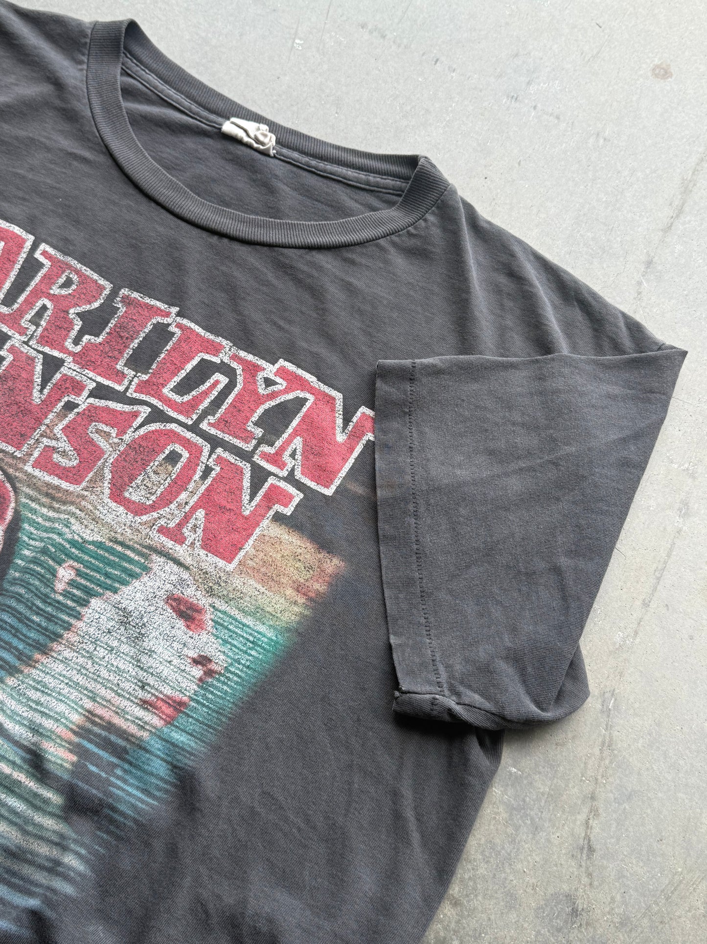 Vintage 1990s Marilyn Manson Super Faded Sweet Dreams Tee ( Large )