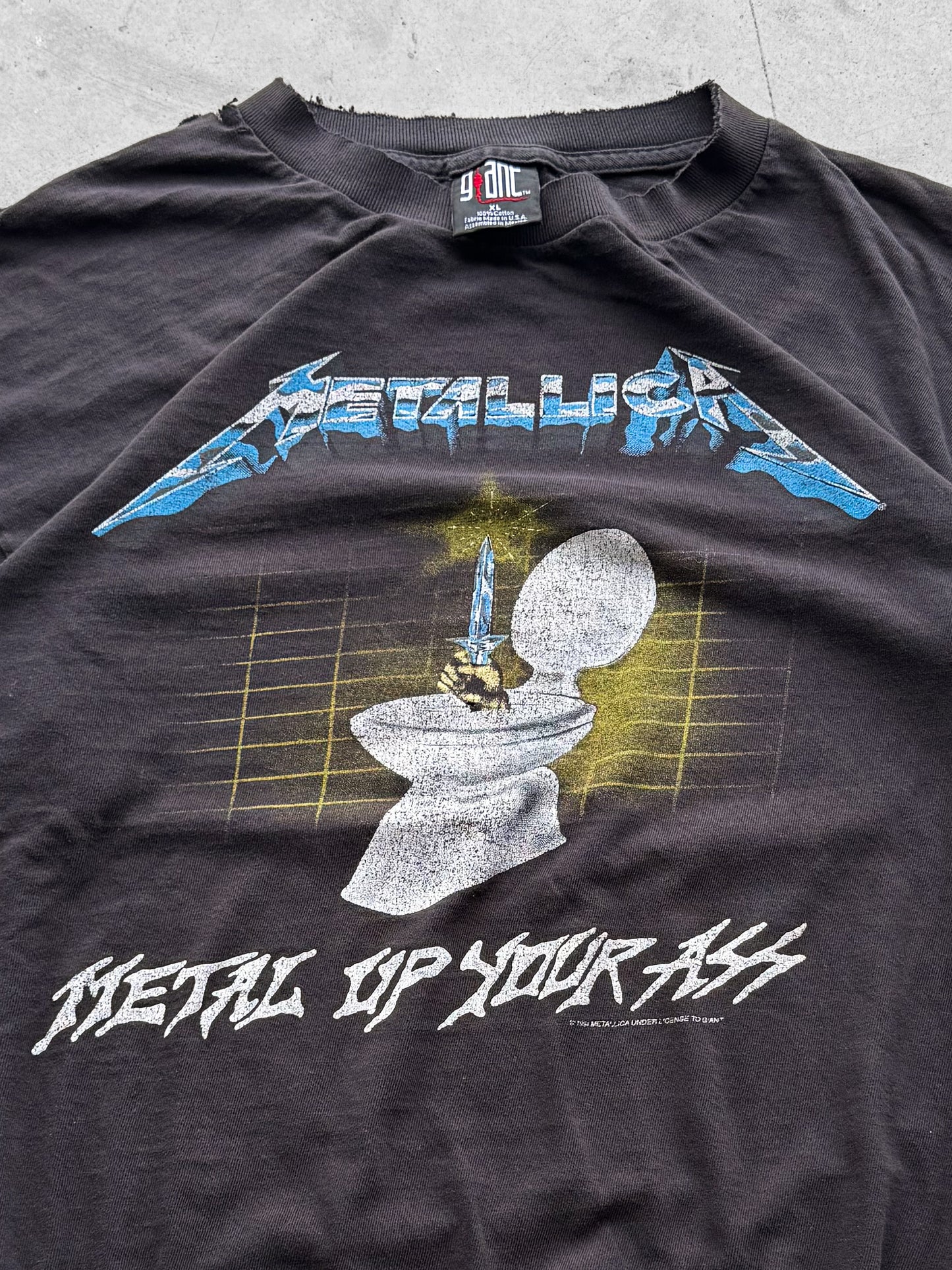 Vintage 1994 Metallica Metal Up Your Ass Band Tee ( XL )