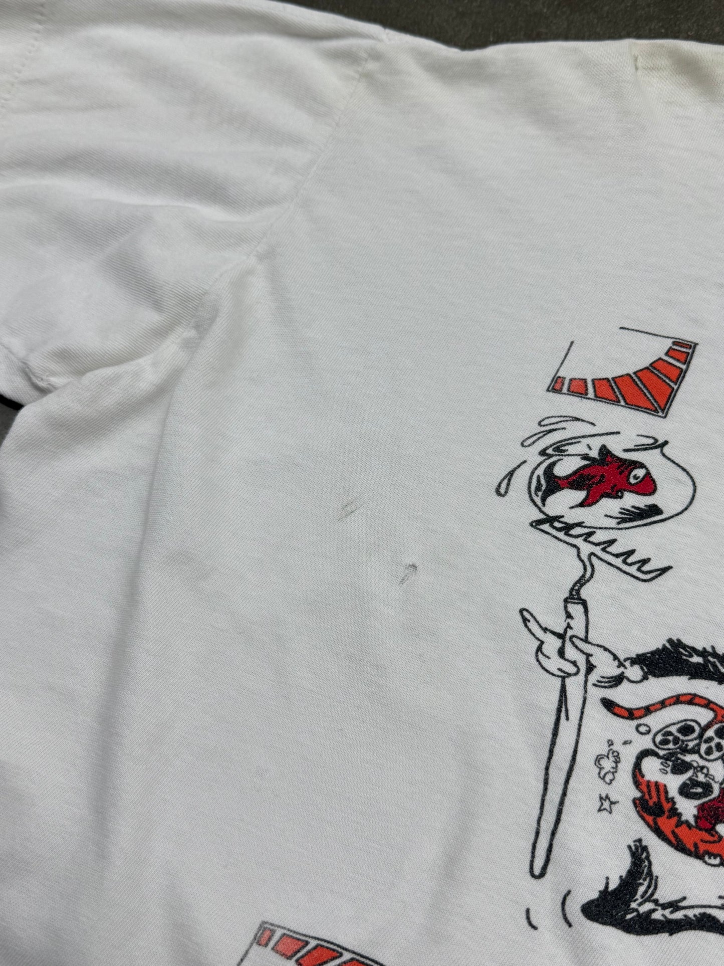 Vintage 1991 Grateful Dead Summer Tour Cat In The Hat Bootleg Tee ( Boxy XL )