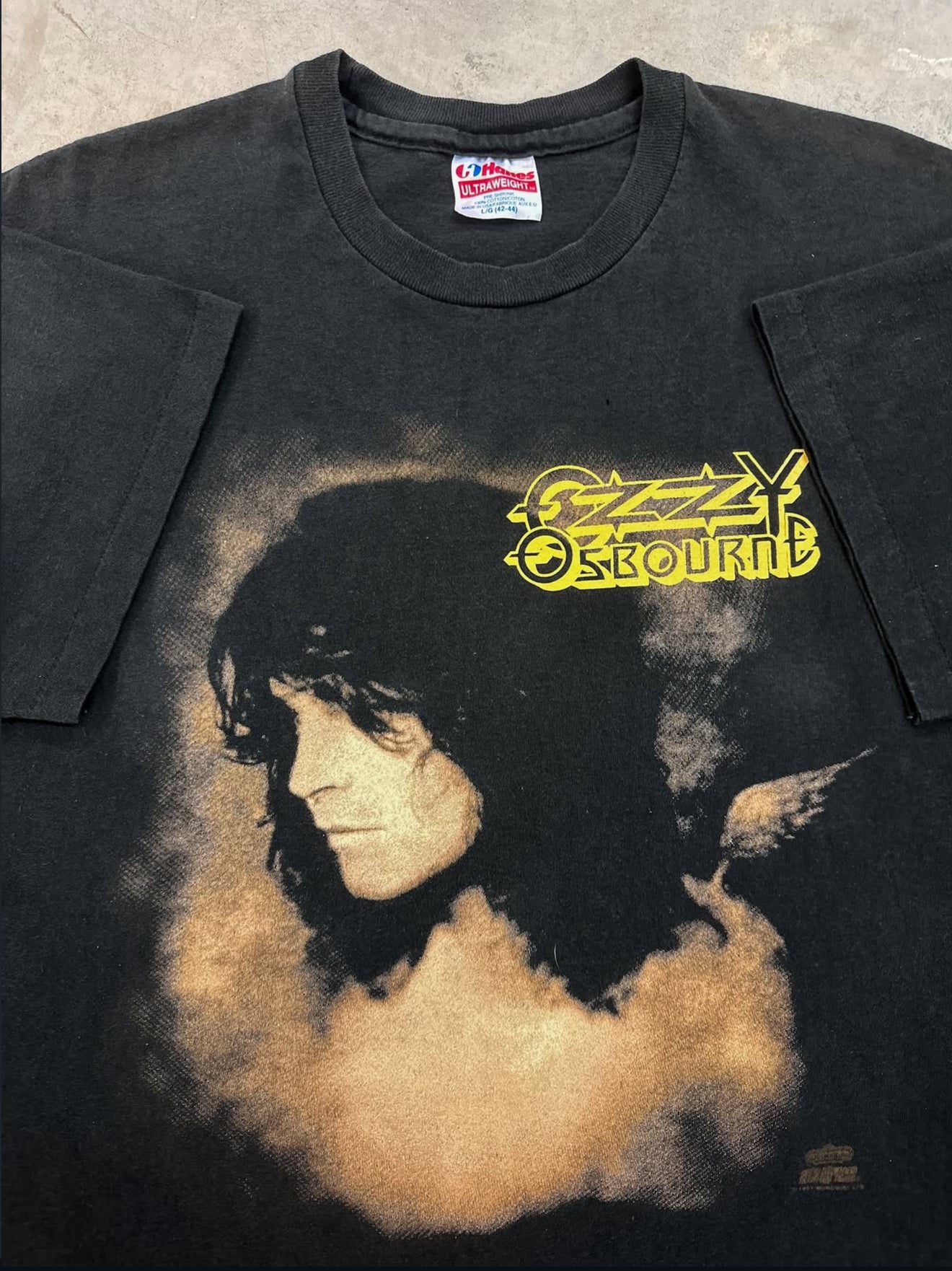 Vintage 1992 Ozzy Osbourne No More Tours Band Tee ( Medium )