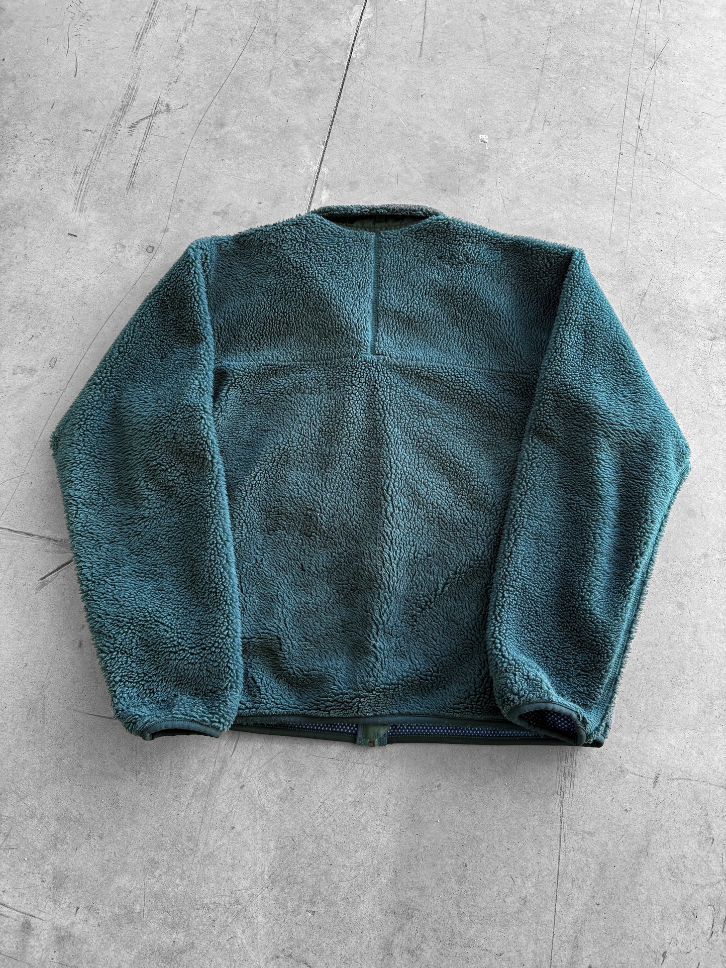 Vintage 1990s Patagonia Forest Green Deep Pile Fleece ( Large )
