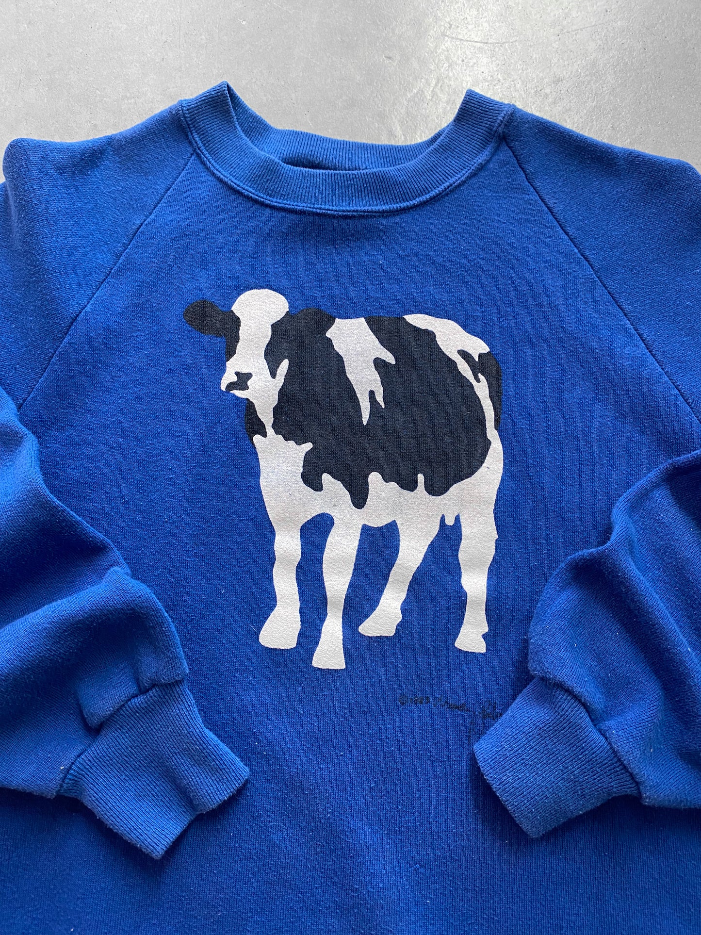 Vintage 1983 Cow Art Crewneck ( Large )