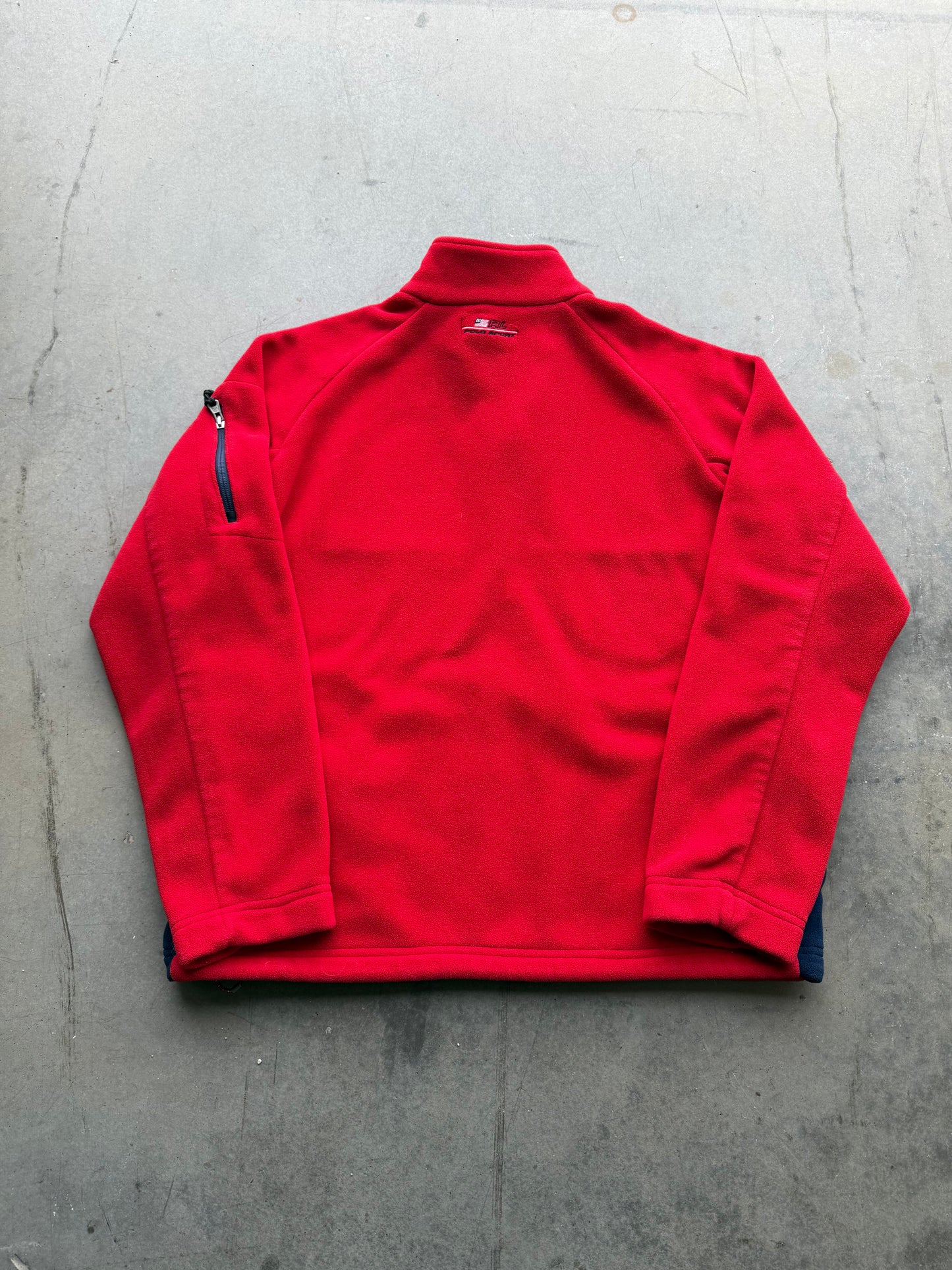 Vintage 1990s Polo Sport Ralph Lauren Quarter Zip Up Fleece ( Large )