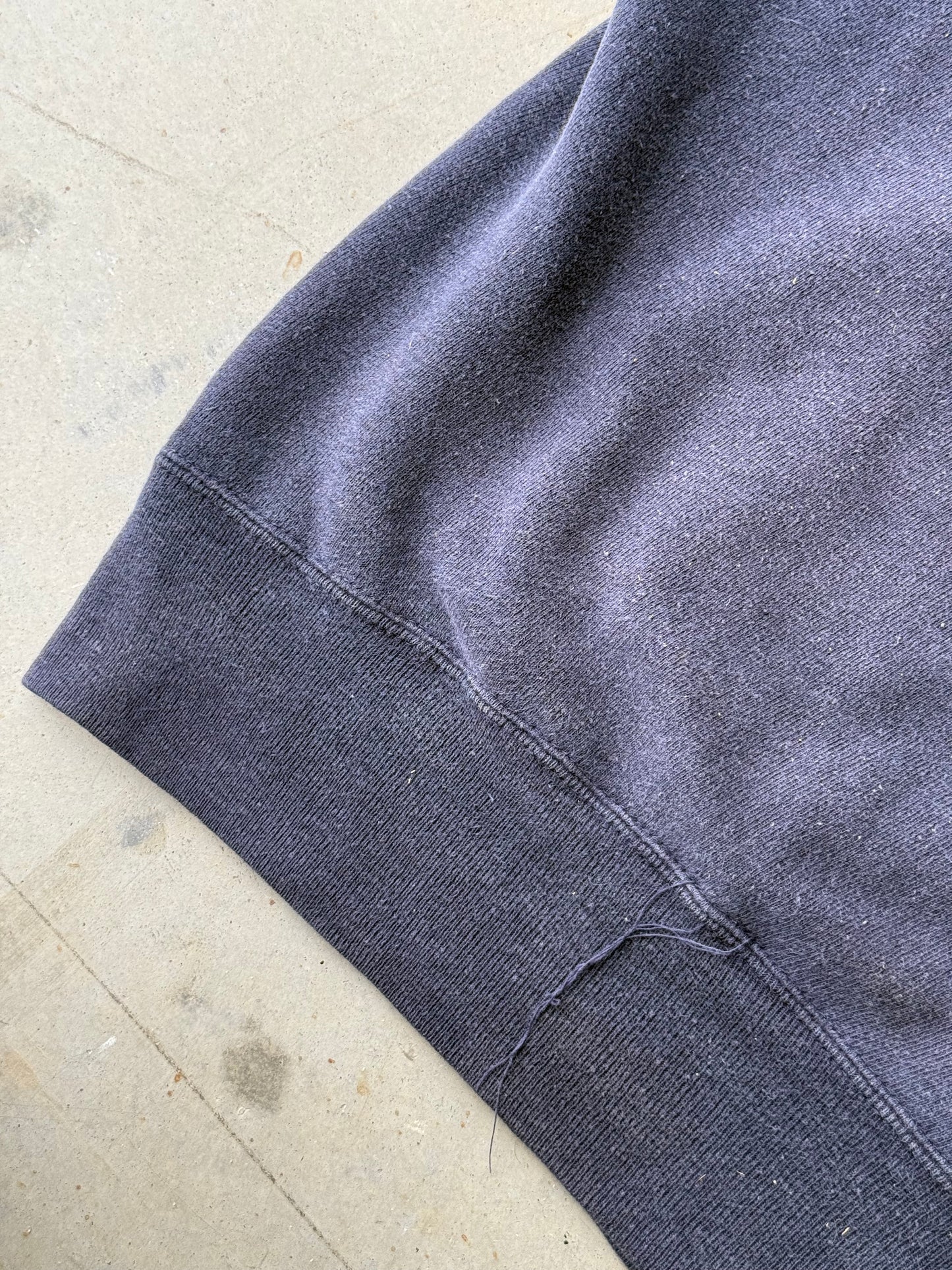 Vintage 50s / 60s Duke University Flock Print Hoodie ( Medium )