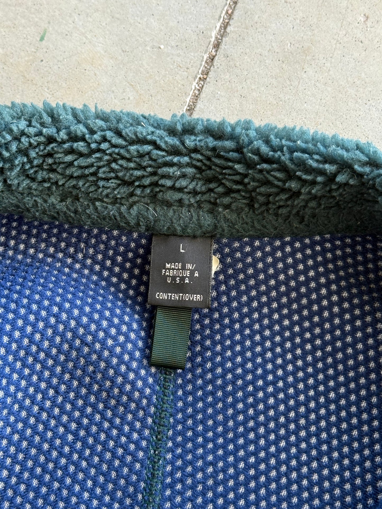 Vintage 1990s Patagonia Forest Green Deep Pile Fleece ( Large )