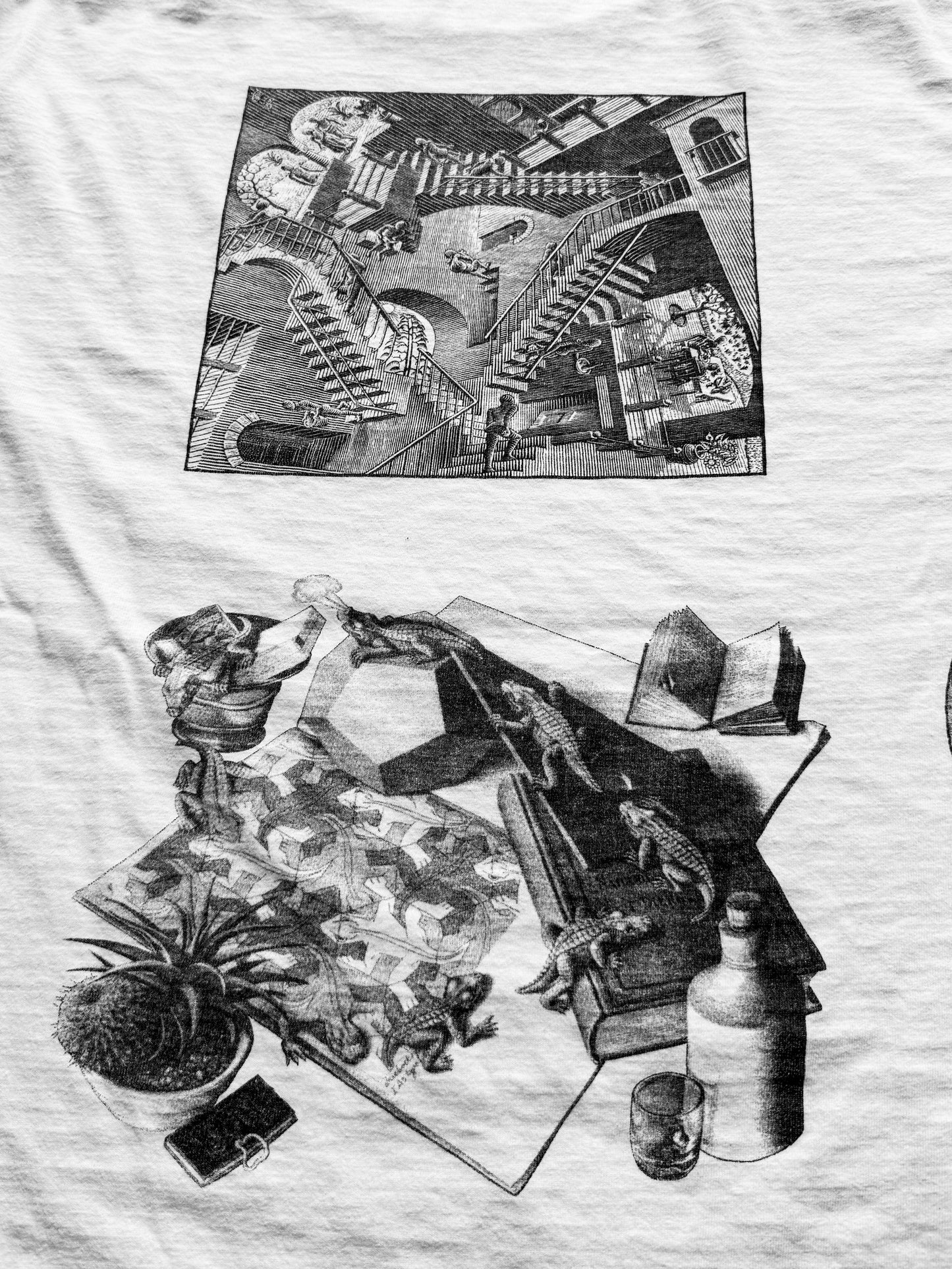 Vintage 1990 MC Escher AOP Art Tee